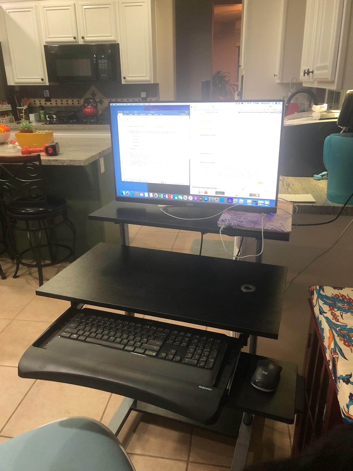 Fellowes Office Suites Underdesk Keyboard Drawer, Black/Silver (9140305) customer photo 2