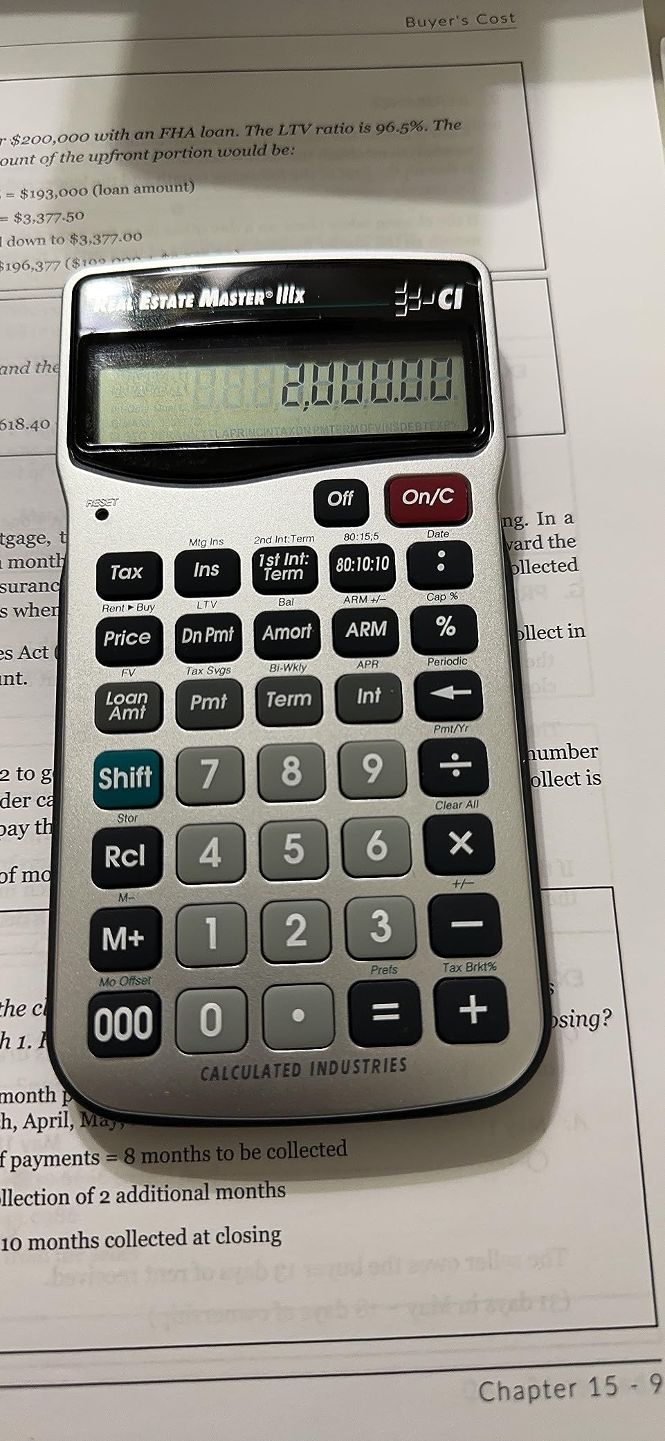 Calculated Industries 3405 Real Estate Master IIIx Residential Real Estate Finance Calculator customer photo 2