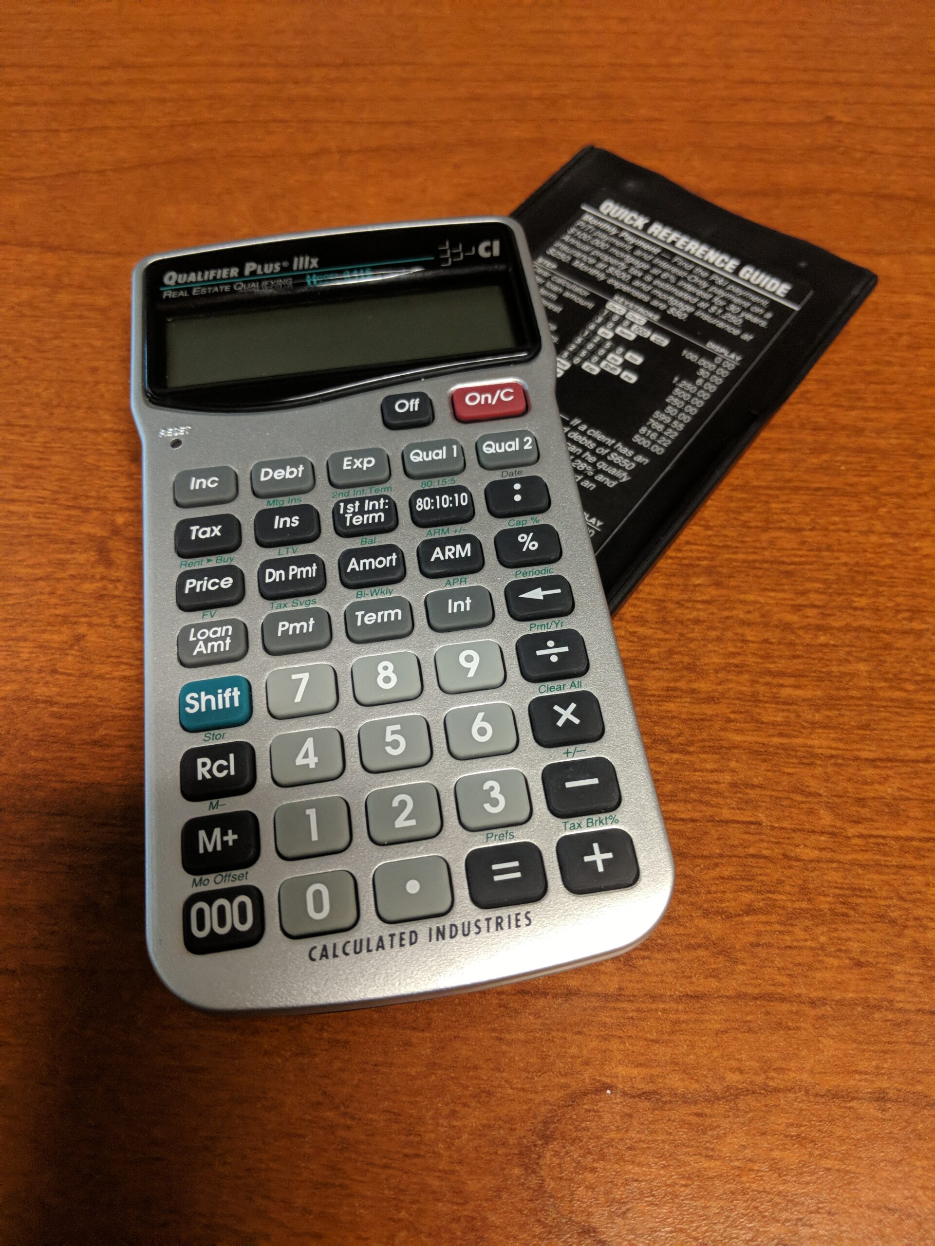 Calculated Industries 3415 Qualifier Plus IIIx Advanced Real Estate Mortgage Finance Calculator | Simple Operation | Buyer Pre-Qualifying | Solves Payments, Amortization, ARMs, Combos, FHA, VA, More customer photo 1