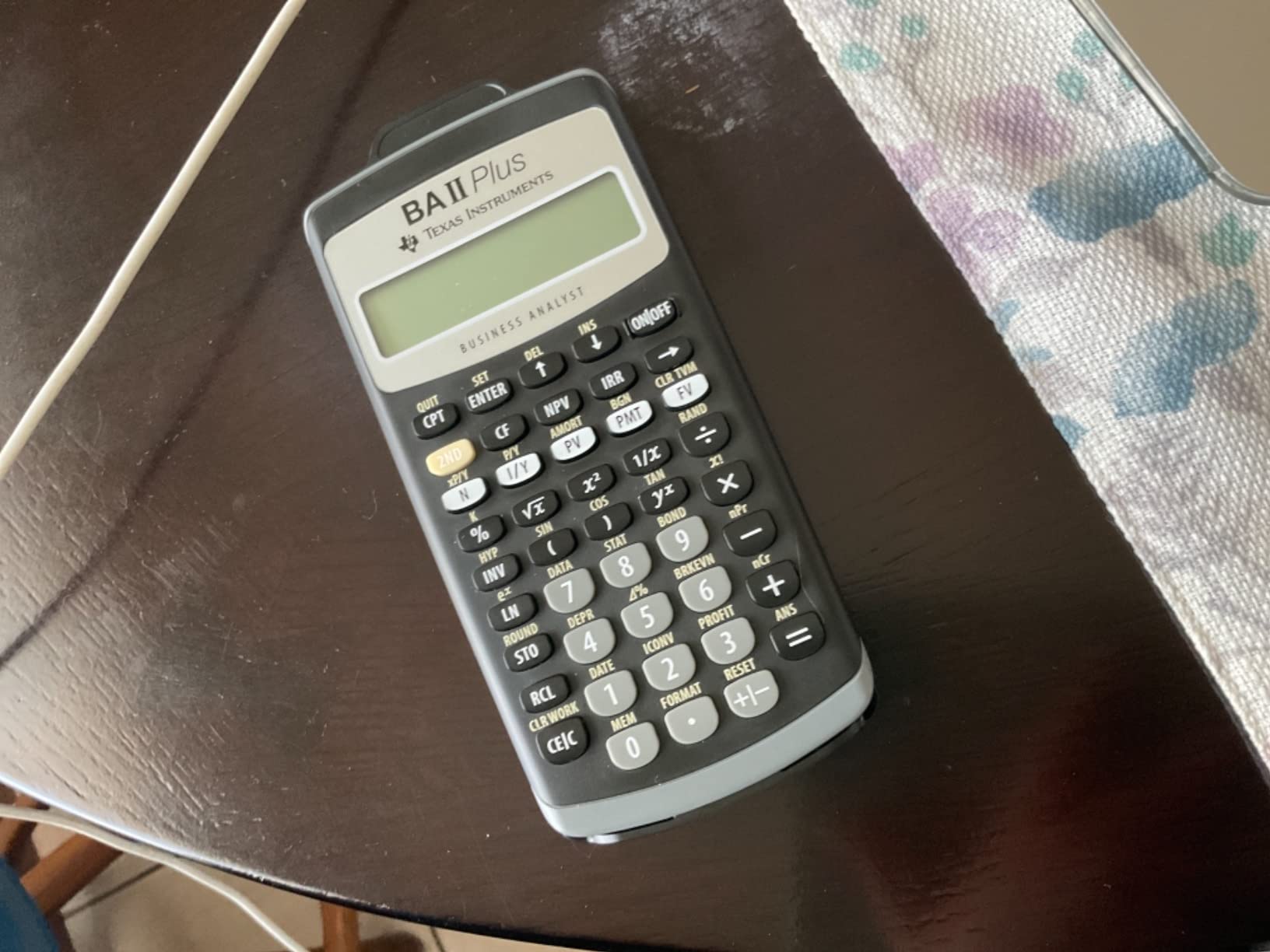 Texas Instruments BAII Plus Financial Calculator, Black customer photo 1