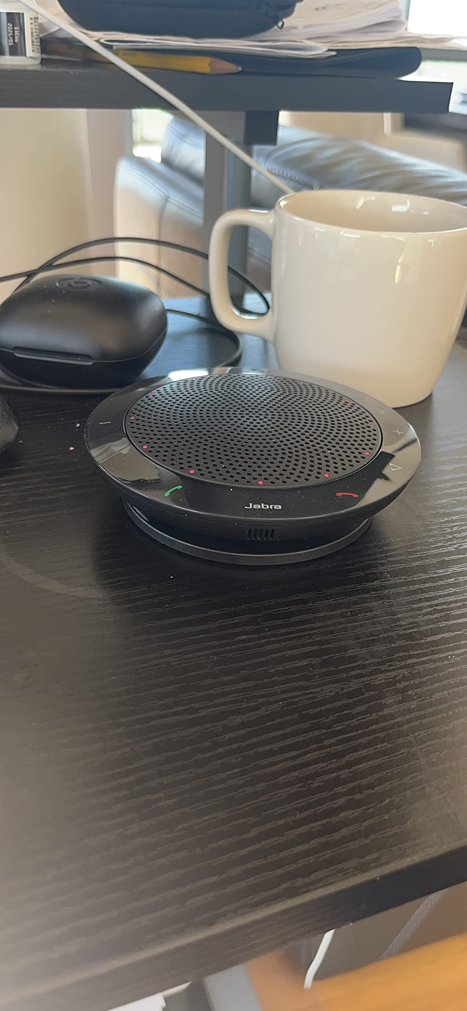 Jabra Speak 410 Corded Speakerphone for Softphones - Easy Setup, Portable USB Speaker for Holding Meetings Anywhere with Outstanding Sound Quality customer photo 1