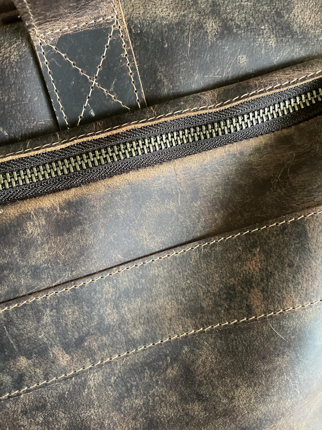 Leather briefcase 18 Inch Laptop Messenger Bags for Men and Women Best Office briefcase Satchel Bag customer photo 1