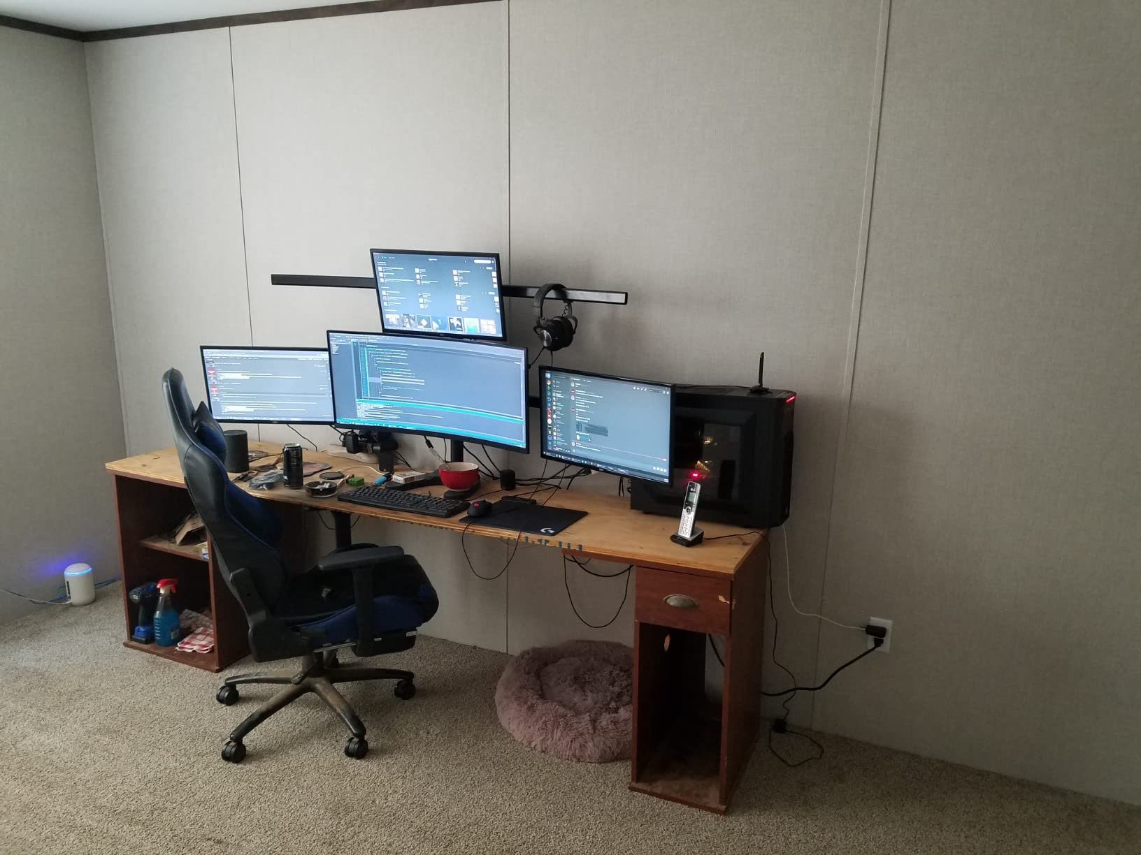 VIVO Hex LCD Monitor Height Adjustable 6 Screen Desk Mount Stand for up to 27 inch Screens, STAND-V006F customer photo 2