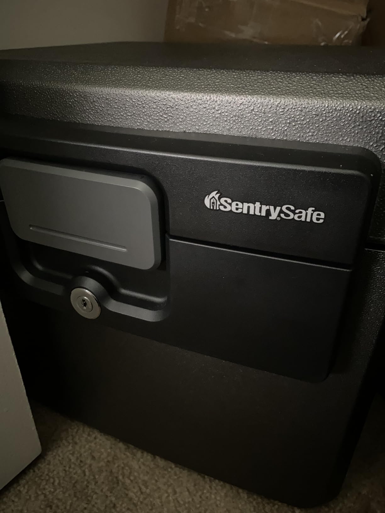 SentrySafe Black Fireproof and Waterproof Safe, File Folder and Document Box with Key Lock, Ex. 14.3 x 15.5 x 13.5 inches, HD4100 customer photo 2