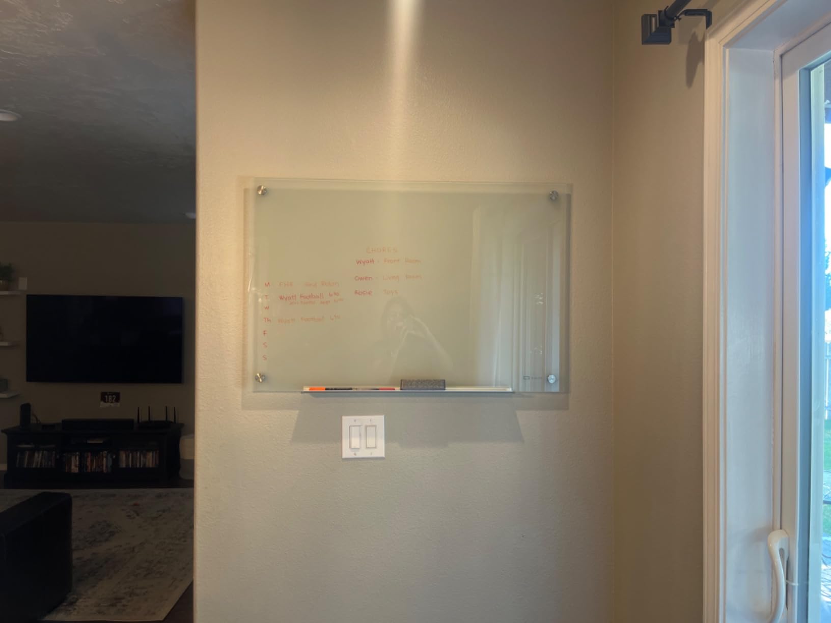 Quartet Whiteboard, Glass Dry Erase Board, Non-Magnetic, 36