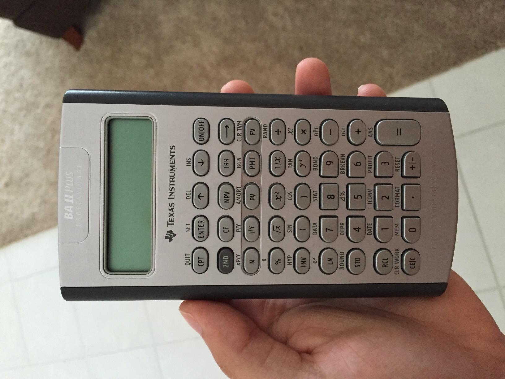 Texas Instruments BA II Plus Professional Advanced Financial Calculator customer photo 1