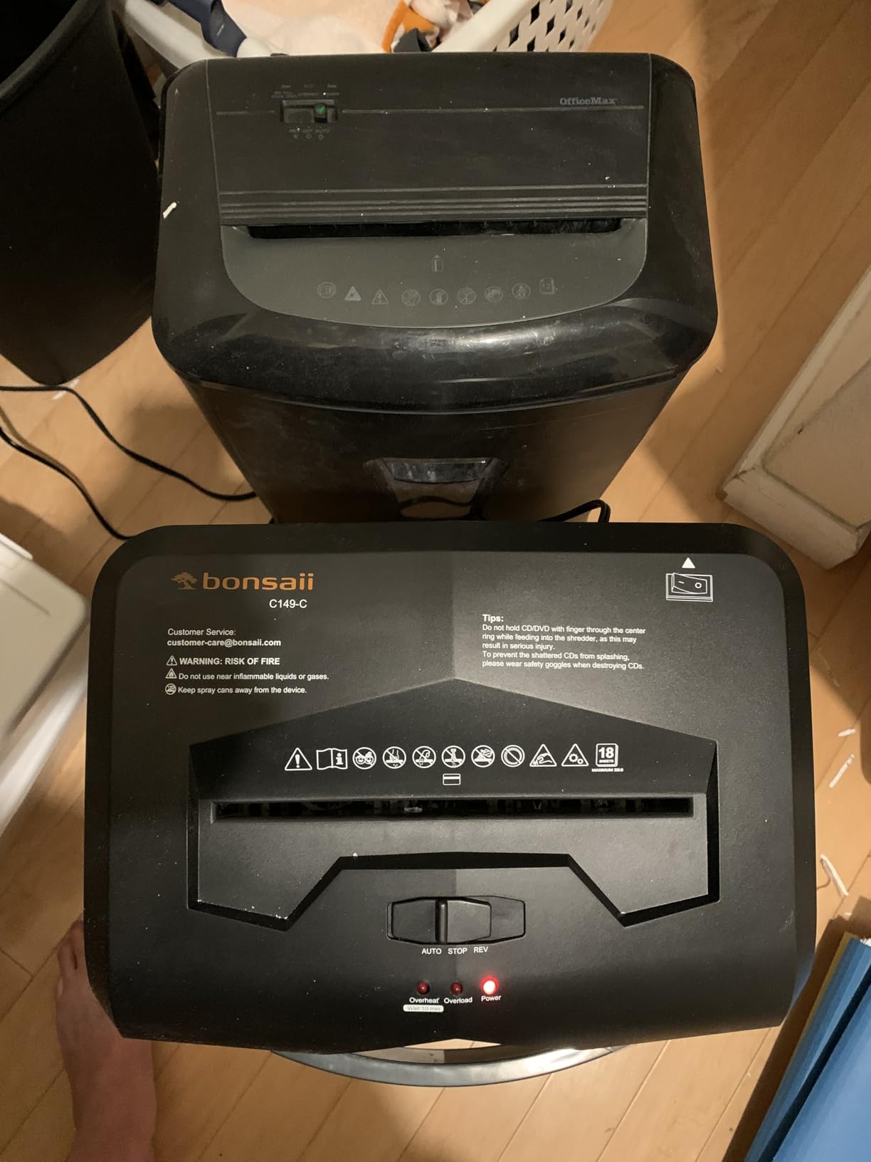 Bonsaii 16-Sheet Microcut Paper Shredder, 60-Minute Home Office Heavy Duty Shredder for CD/Credit Card, P-4 Level with 6-Gal Pullout Bin (C149-D) customer photo 1