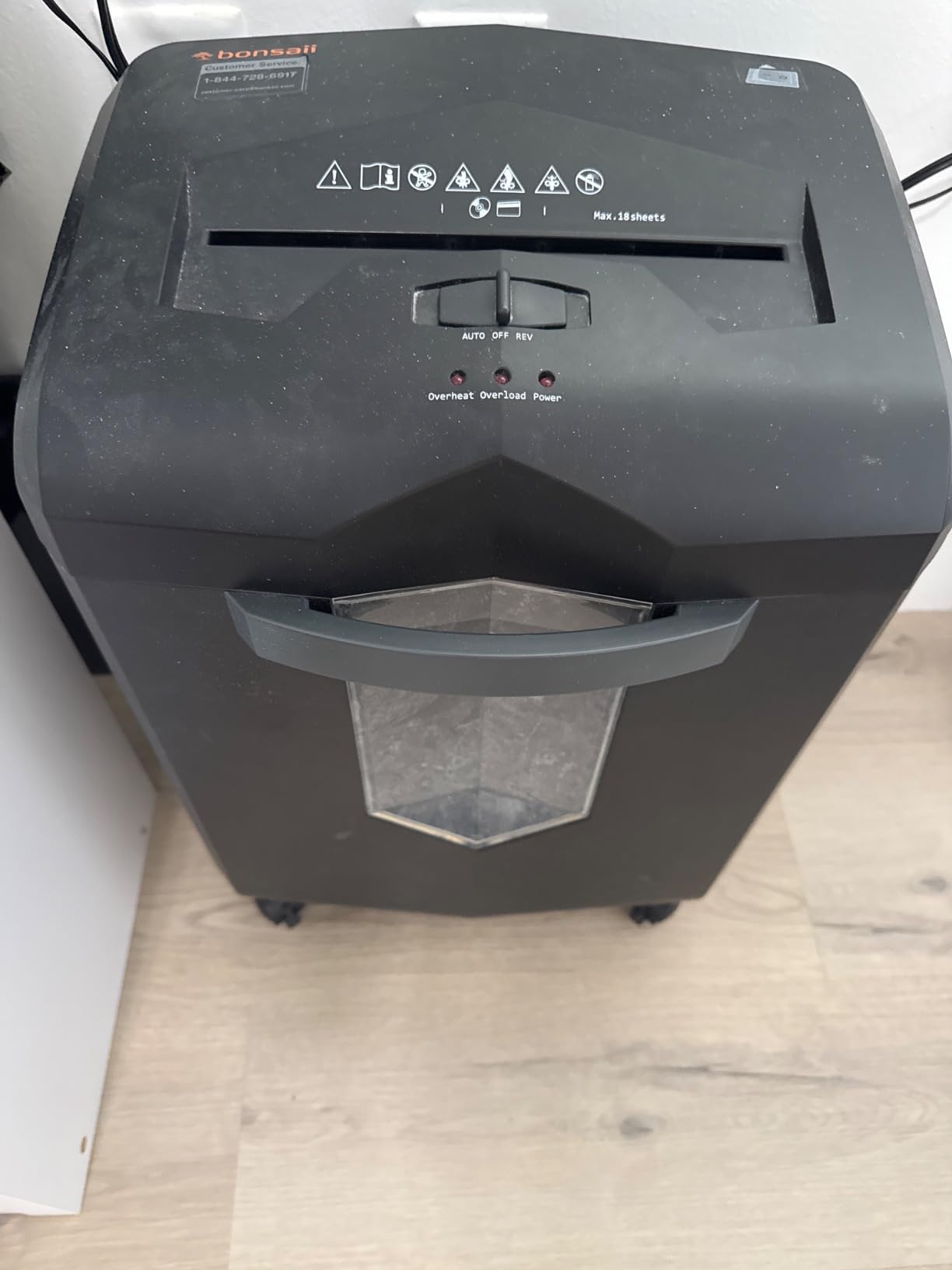 Bonsaii 16-Sheet Microcut Paper Shredder, 60-Minute Home Office Heavy Duty Shredder for CD/Credit Card, P-4 Level with 6-Gal Pullout Bin (C149-D) customer photo 2
