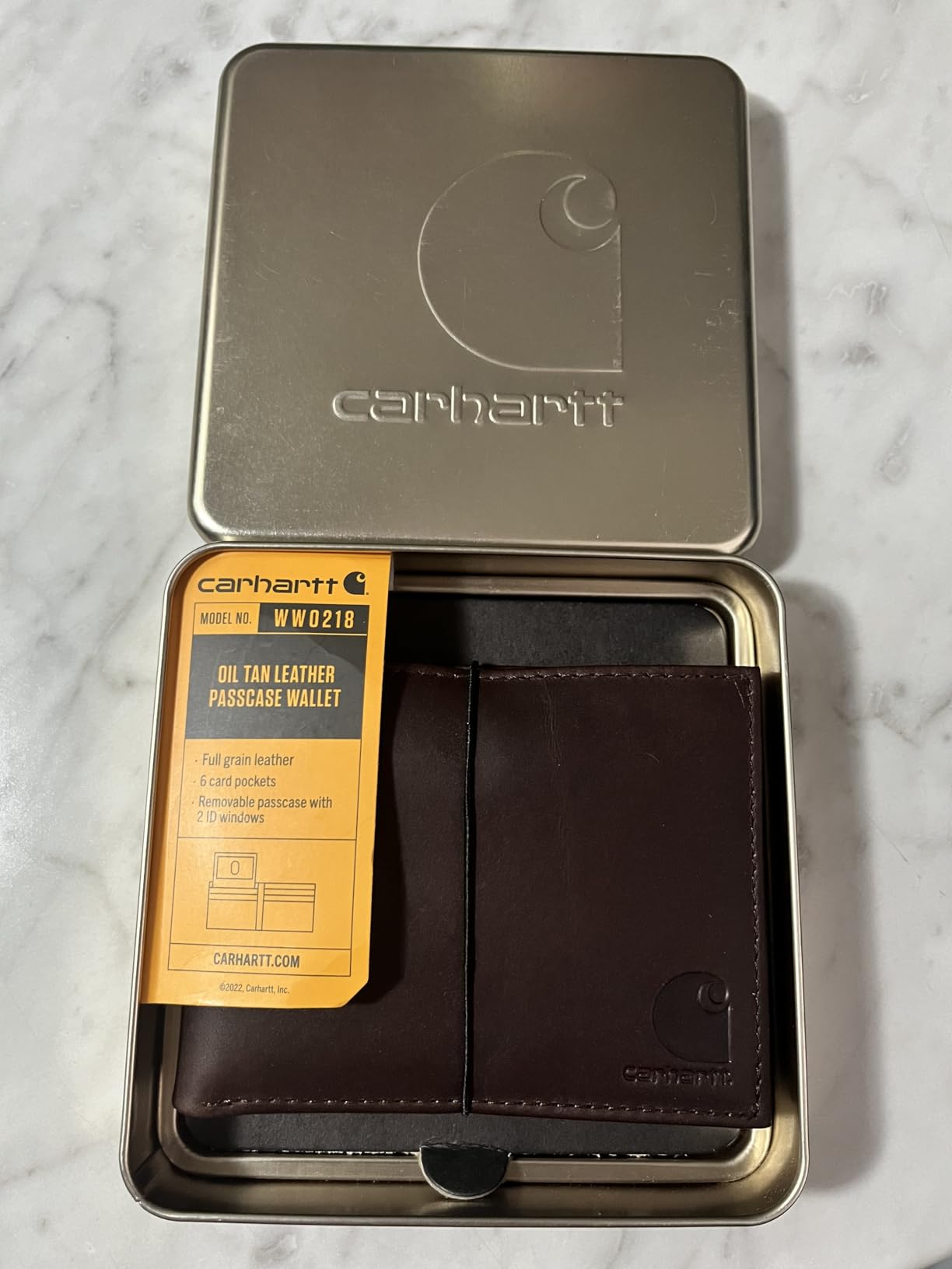 Carhartt Men's Durable Oil Tan Leather Wallets, Available in Multiple Styles customer photo 1