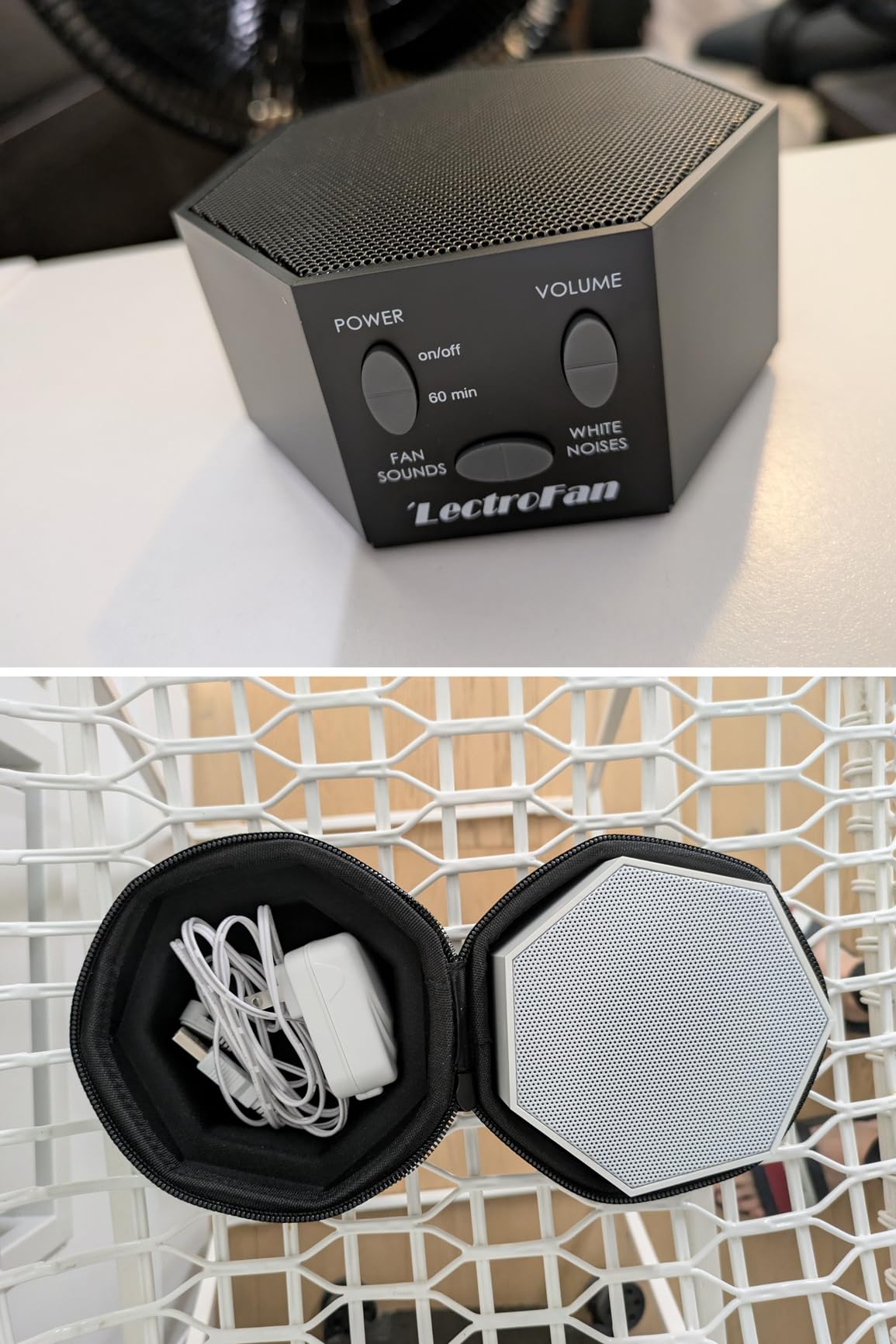 Adaptive Sound Technologies LectroFan Classic White Noise Machine - Compact Sleep Sound Machine for Bedroom, Travel, Study and More - 20 Non-Looping Fan & White Noise Variations - Black customer photo 2