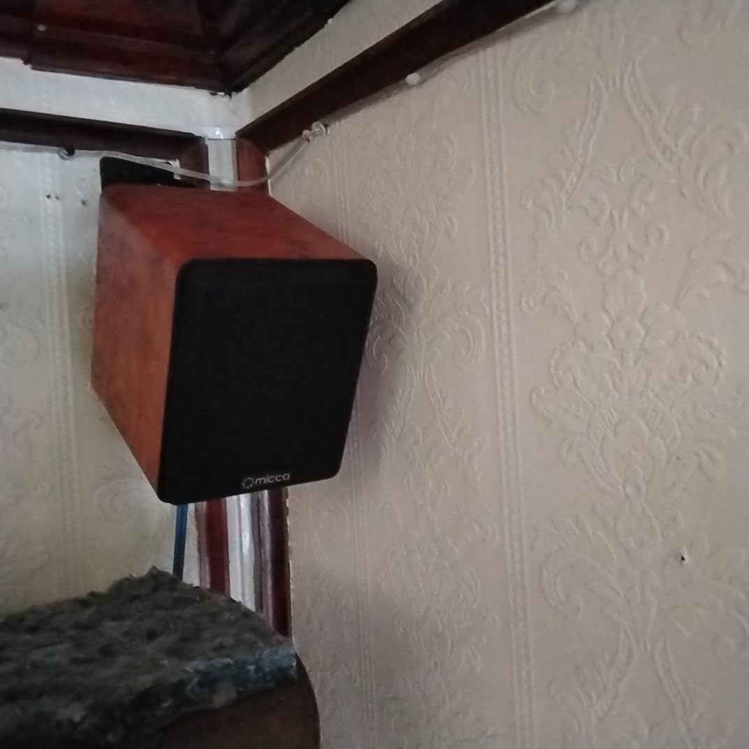 Micca COVO-S 2-Way Passive Bookshelf Speakers, Amplifier Required, Not for Turntable, 3-Inch Woofer, 0.75-Inch Tweeter, Wall Mountable, Pair, Black customer photo 2