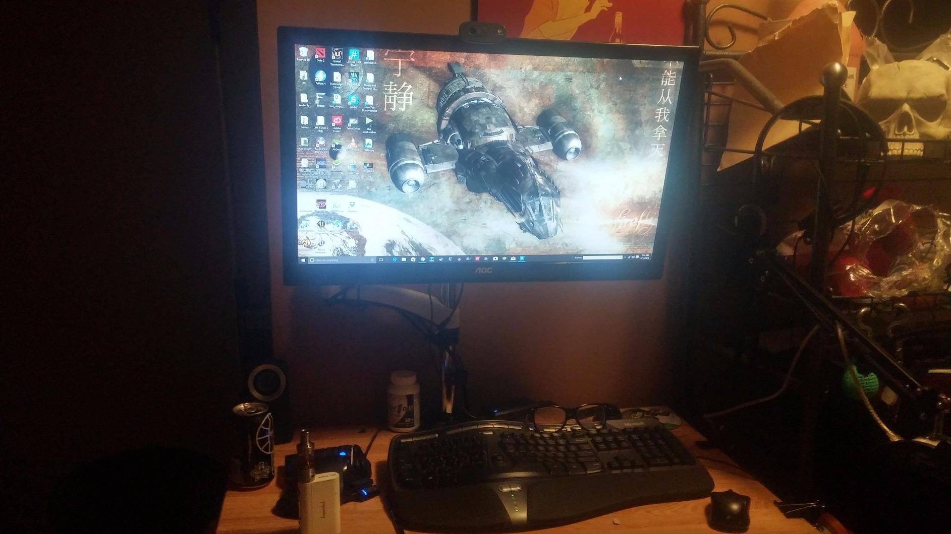 SIIG Premium Aluminum Triple Monitor Stand - Adjustable Height 3 Monitors 13