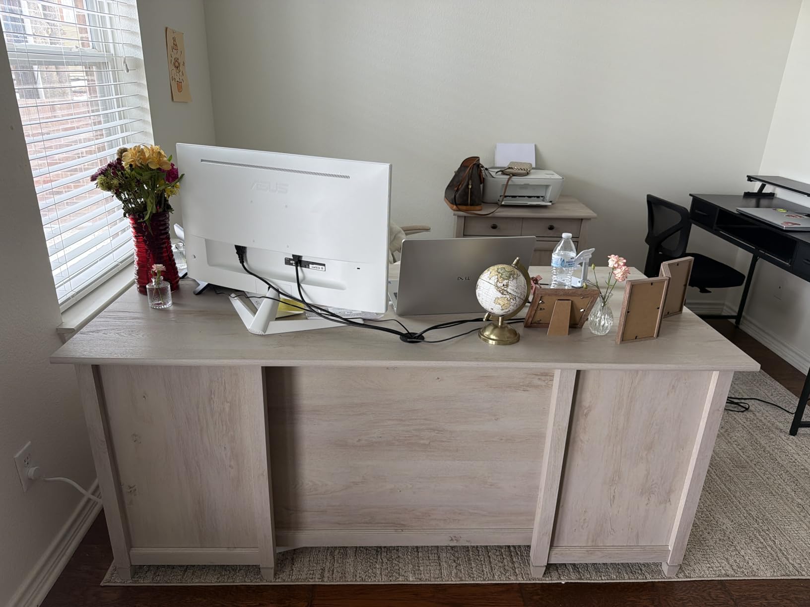 Sauder Edge Water Executive Desk, Chalked Chestnut, 65