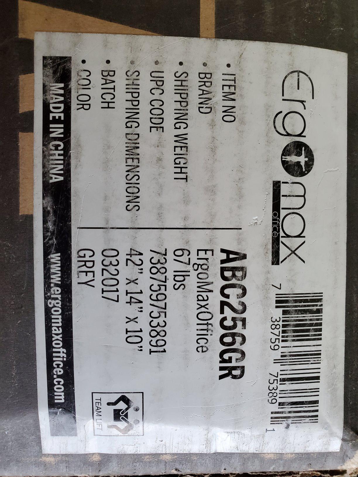 ErgoMax Black Height Adjustable Crank Desk Frame, Tabletop Not Included, 48.56 Inch Max Height customer photo 2