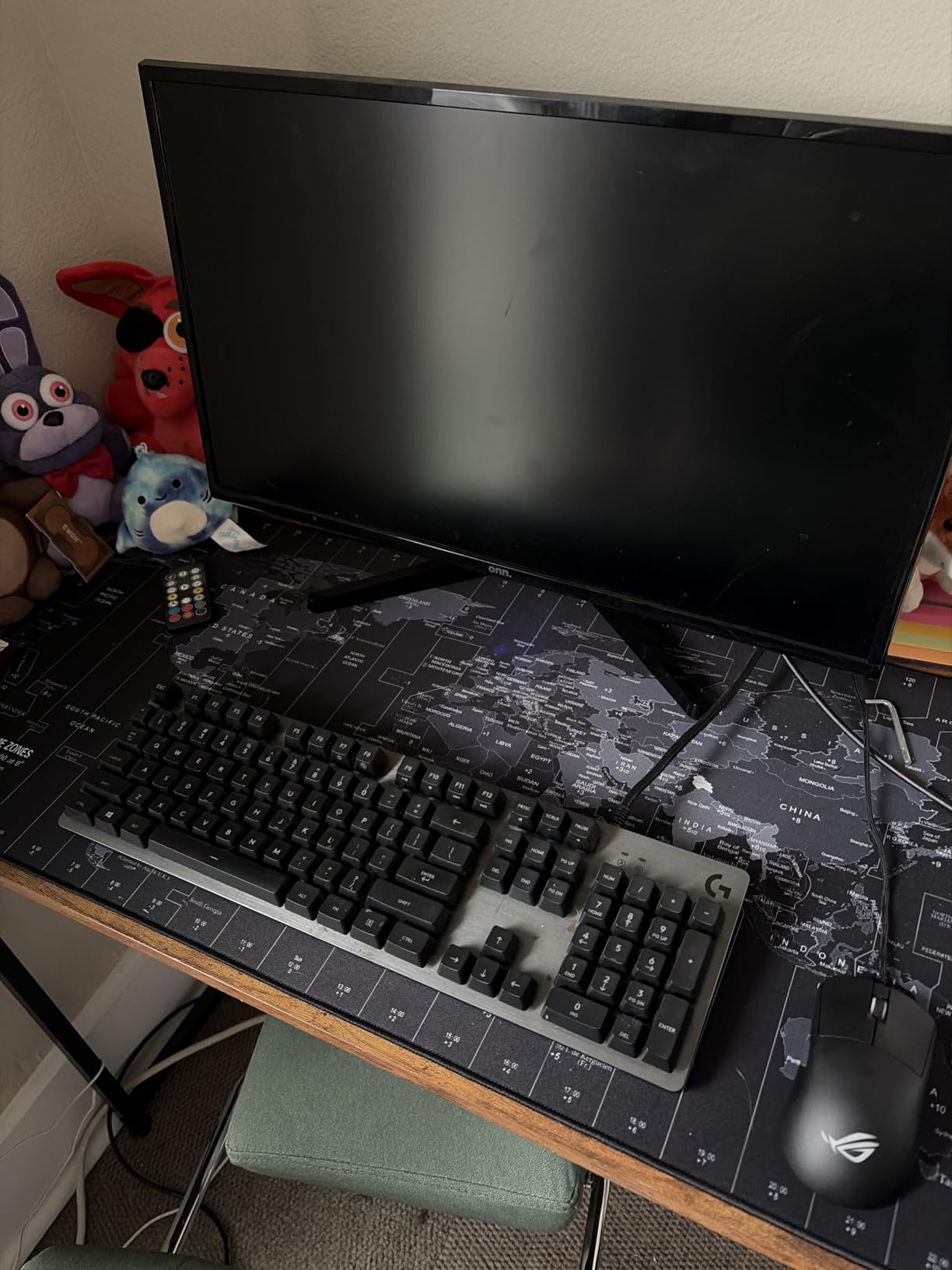 JIALONG Large Gaming Mouse Pad Extended Desk Mat XXL Mousepad with Non-Slip Keyboard Pad for Office Laptop, Computer and PC - 35.4 x 15.7 inches World Map customer photo 1