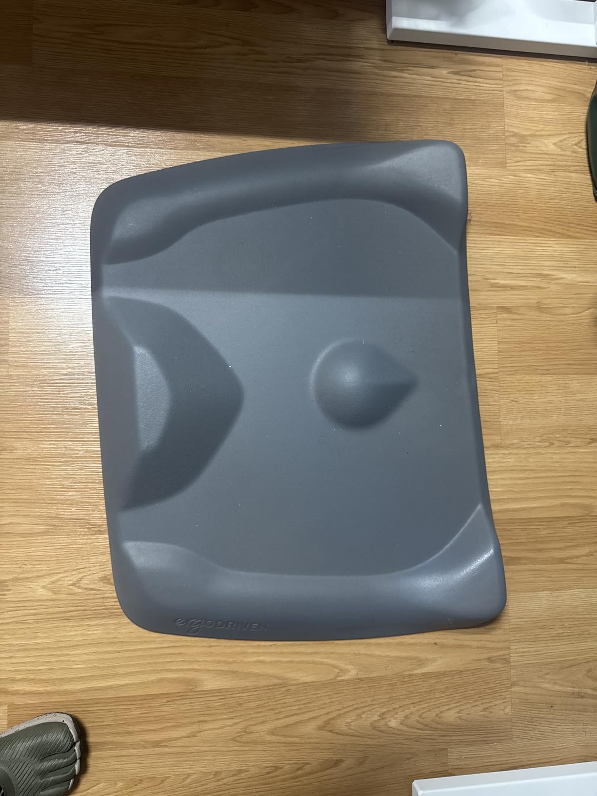 Standing Desk Mat - Topo Mini by Ergodriven | The Smaller Not-Flat Anti-Fatigue Standing Desk Mat with Calculated Terrain | Ultra-Thick Premium Comfort Foam, Durable, No PFAs or PVC | Obsidian Black customer photo 1