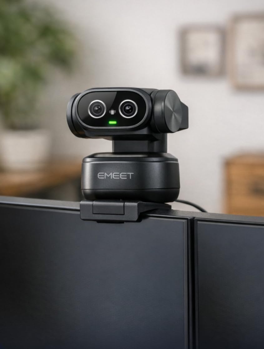 EMEET PIXY Dual-Camera AI-Powered PTZ Camera 4K, AI Tracking, PDAF&AI Autofocus 0.2s, 1/2.55'' Sony Sensor, 3 Mics, Presets, Gesture Control customer photo 1