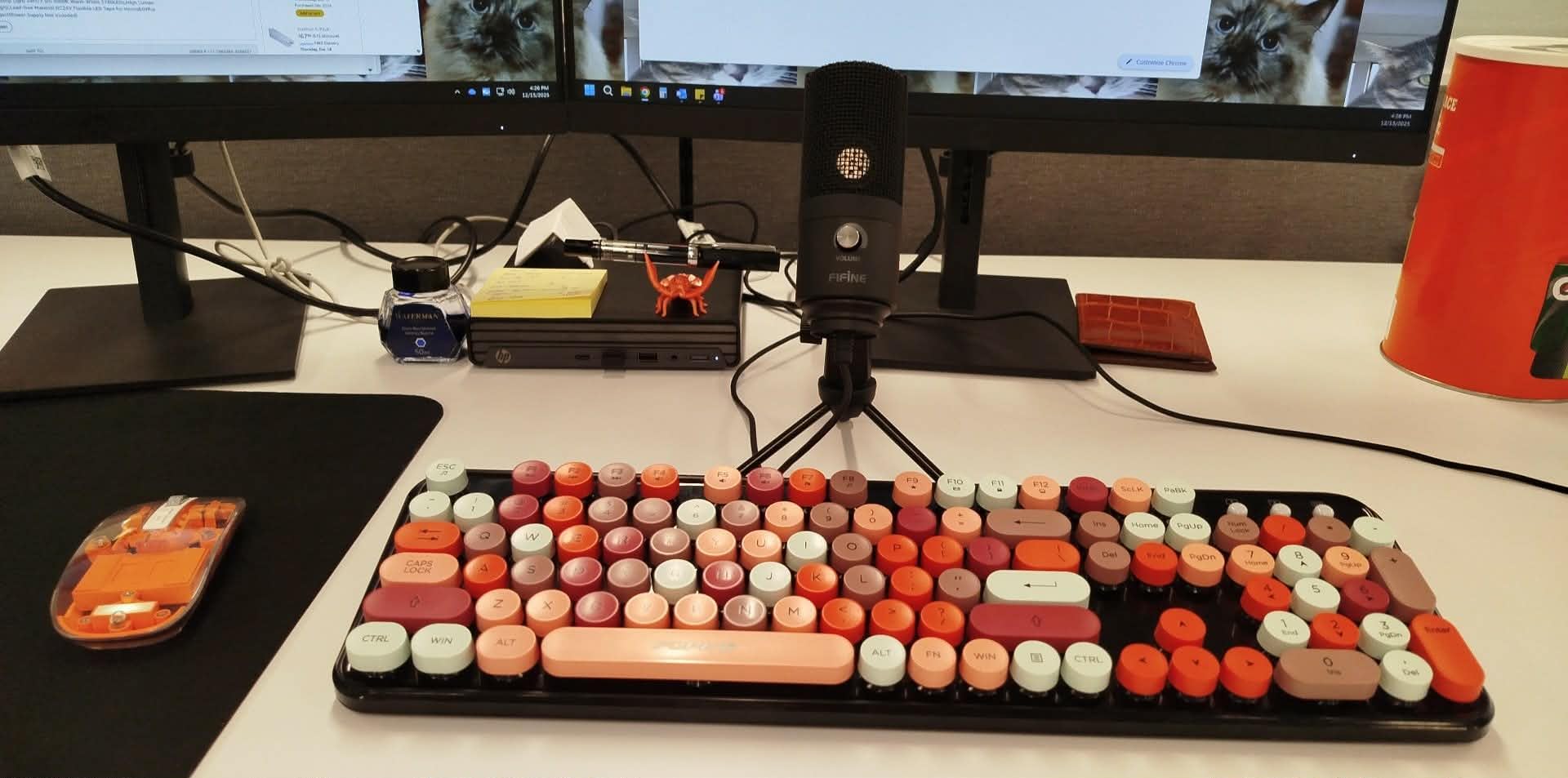 FIFINE USB Microphone, Metal Condenser Recording Microphone for MAC OS, Windows, Cardioid Laptop Mic for Recording Vocals, Voice Overs, Streaming, Meeting and YouTube Videos-K669B customer photo 2