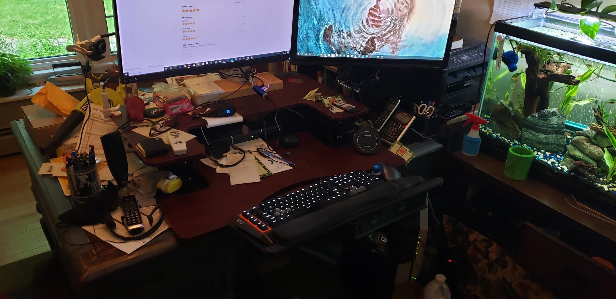 Mount-It! Under Desk Keyboard Tray, Adjustable Slide-Out Keyboard & Mouse Platform, 26.5