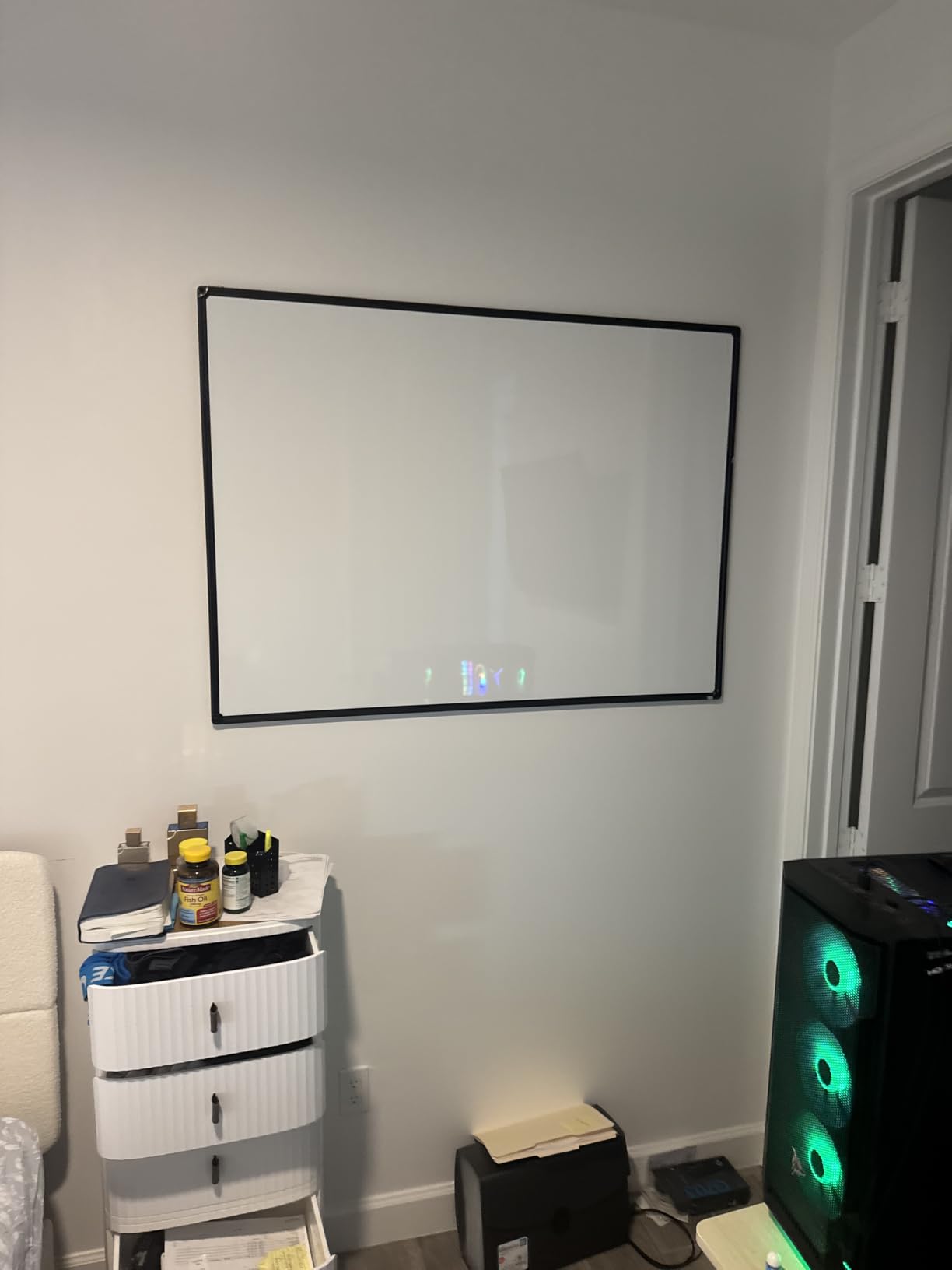 JILoffice Magnetic Whiteboard/White Board, Dry Erase Board 48 x 36 Inch, Black Aluminum Frame Wall Mounted Board for Office Home and School customer photo 1