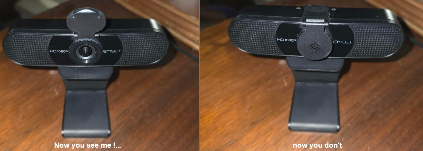 EMEET 1080P Webcam with Microphone, C960 Web Camera, 2 Mics Streaming Webcam, 90°FOV Computer Camera, Plug and Play USB Web Cam for Online Calling/Conferencing, Zoom/Teams/Facetime/YouTube, Laptop/PC customer photo 2