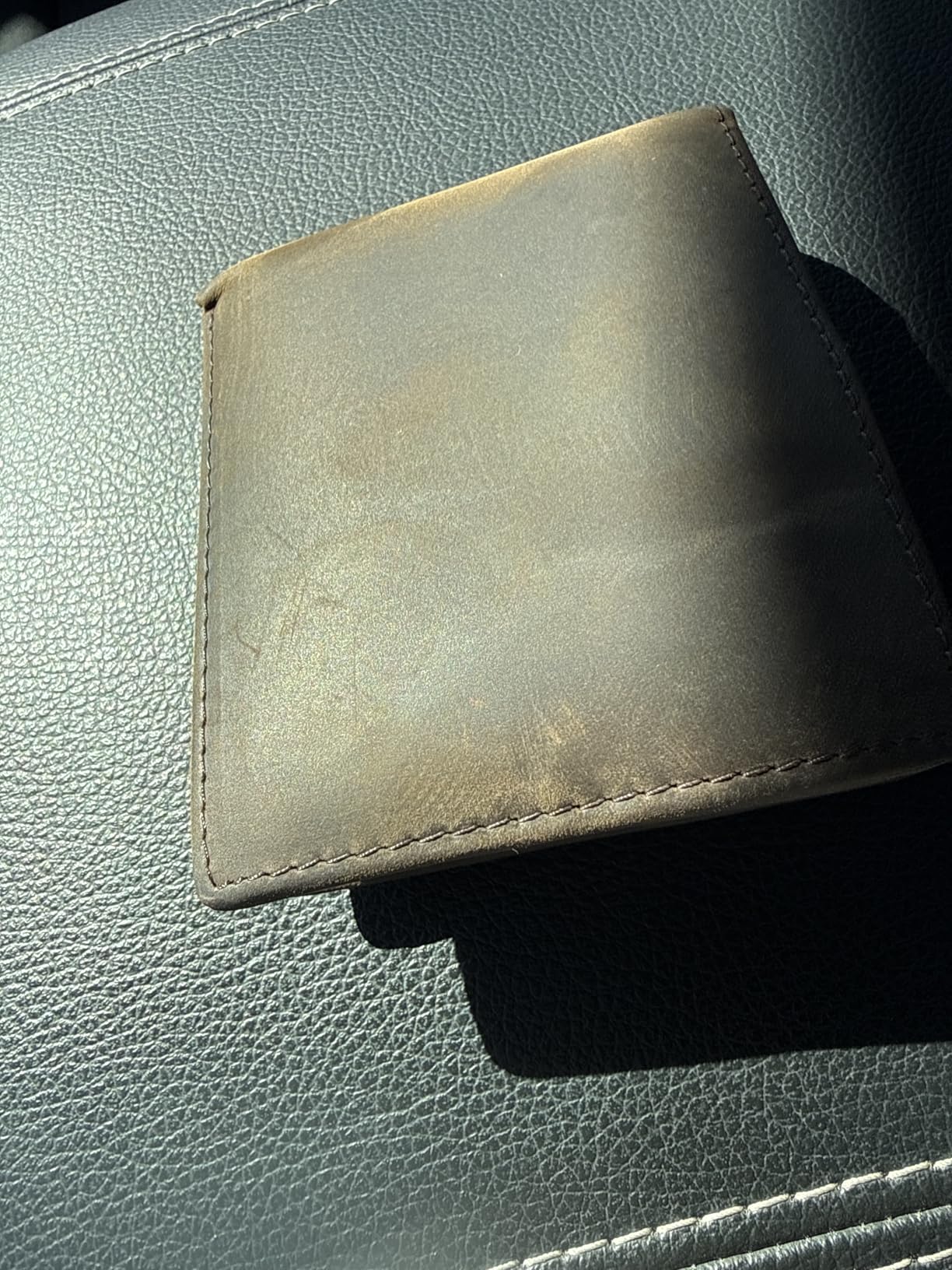 Top Grain Leather Wallet for Men | RFID Blocking | Extra Capacity Bifold Wallet with 2 ID Windows | Ultra Strong Stitching | Slim Billfold with 8 Card Slots | Gift for Him customer photo 1