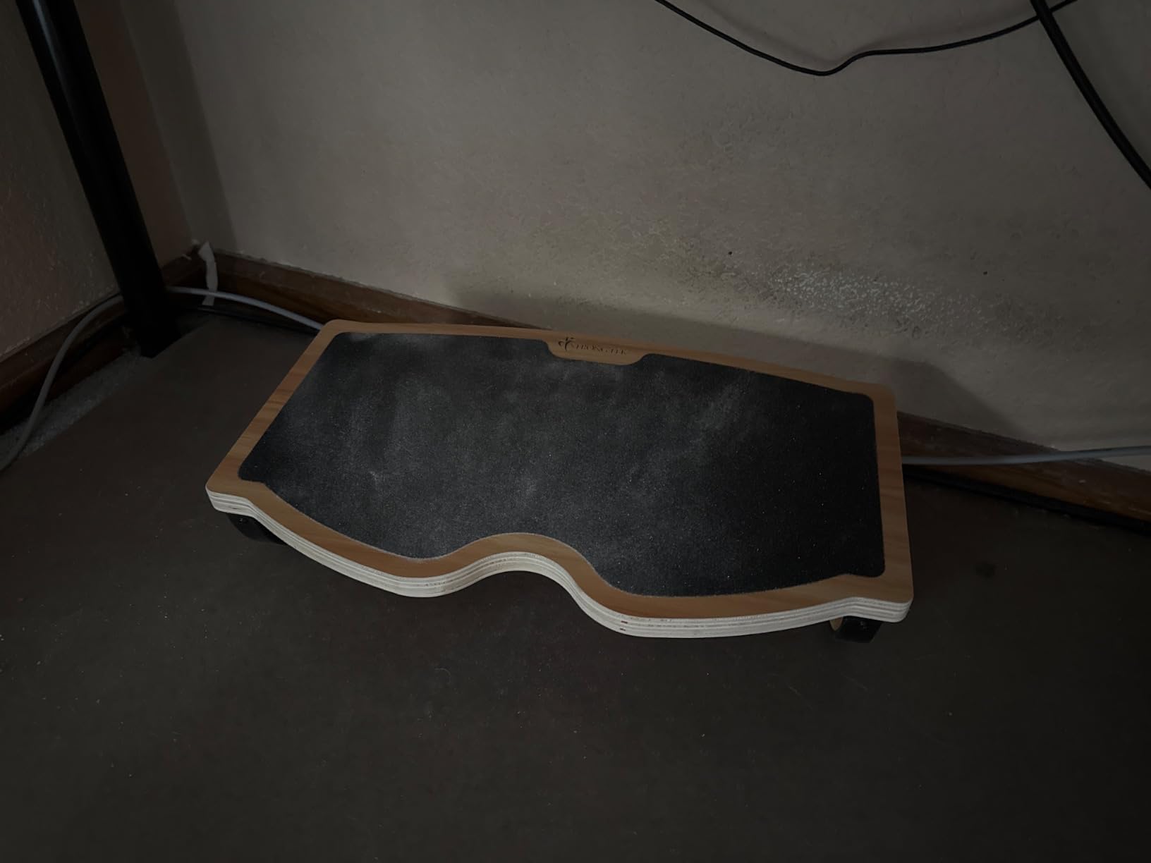 StrongTek Ergonomic Wood Foot Rest for Enhanced Circulation & Comfort, 350lbs Capacity, Rocker Balance Board for Standing Desks, Non-Slip, No Assembly, 18