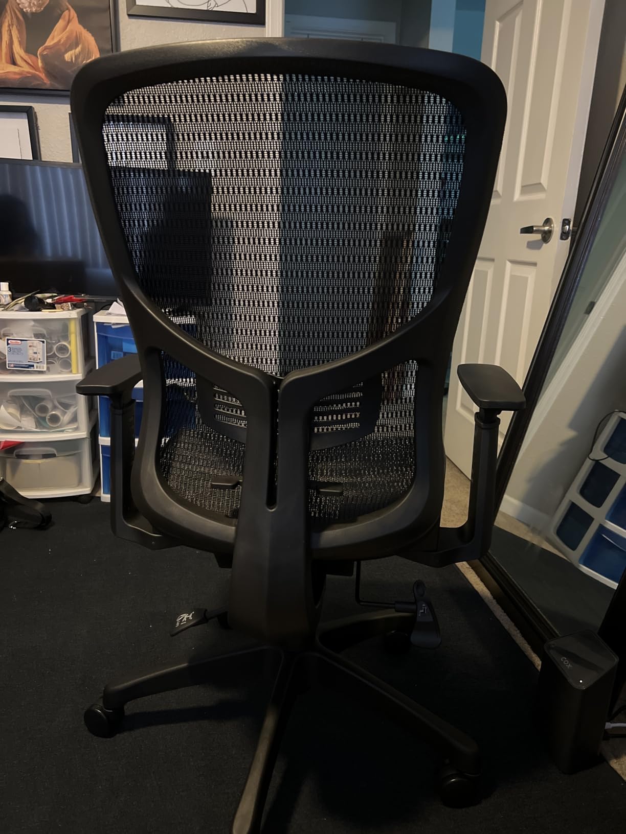 STAPLES Kroy Ergonomic Task Chair, Mesh, Ergonomic, Lumbar Support, Adjustable Height, Black customer photo 2