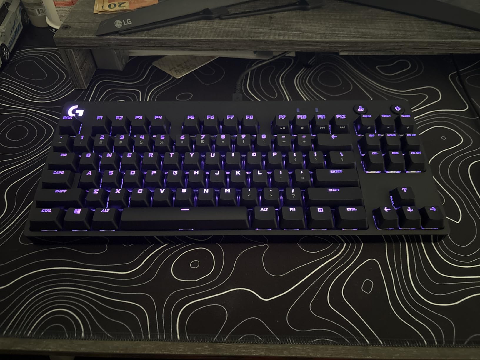 Logitech G PRO Mechanical Gaming Keyboard, Ultra Portable Tenkeyless Design, Detachable Micro USB Cable, 16.8 Million Color LIGHTSYNC RGB Backlit Keys customer photo 1