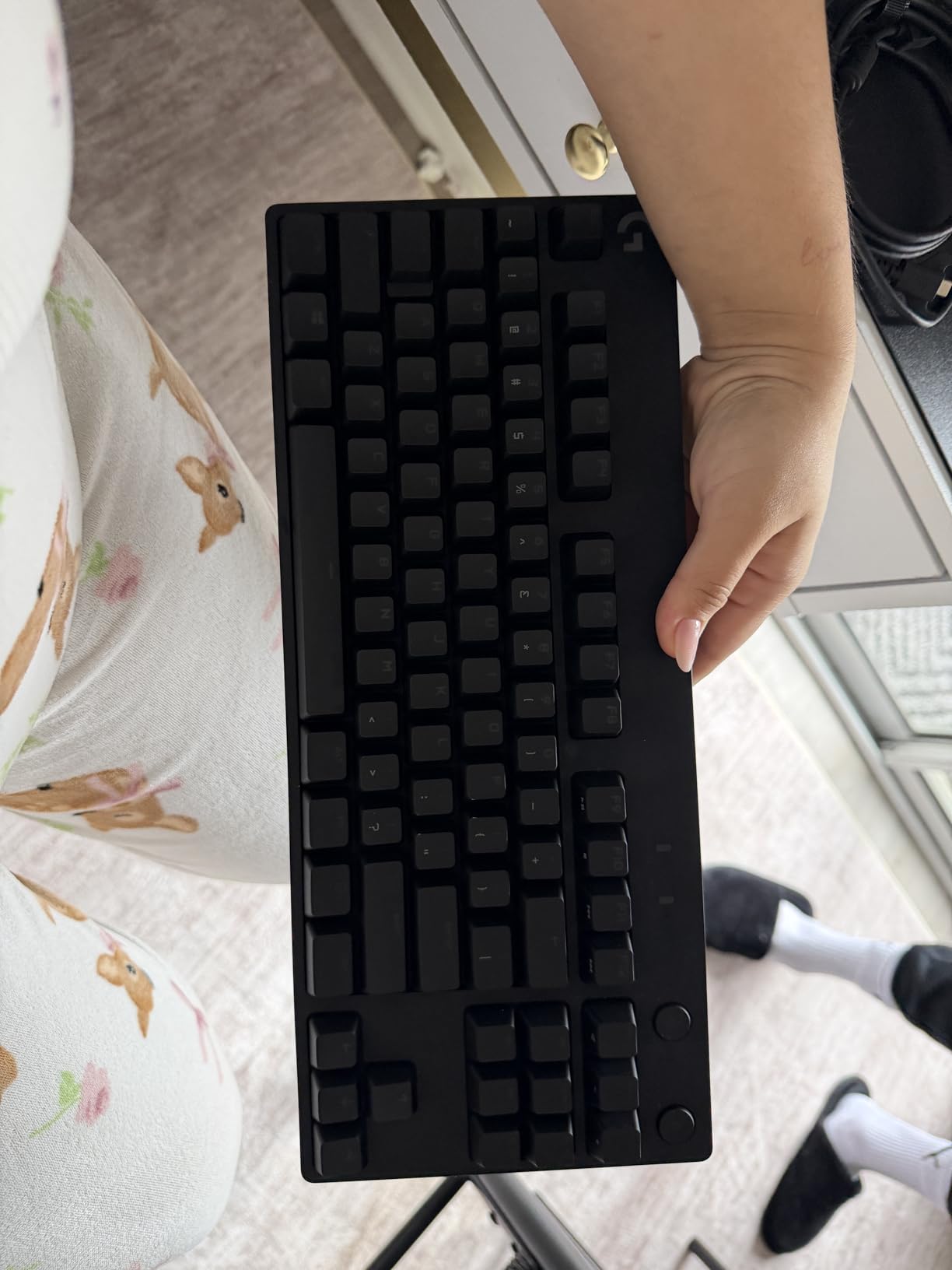 Logitech G PRO Mechanical Gaming Keyboard, Ultra Portable Tenkeyless Design, Detachable Micro USB Cable, 16.8 Million Color LIGHTSYNC RGB Backlit Keys customer photo 2