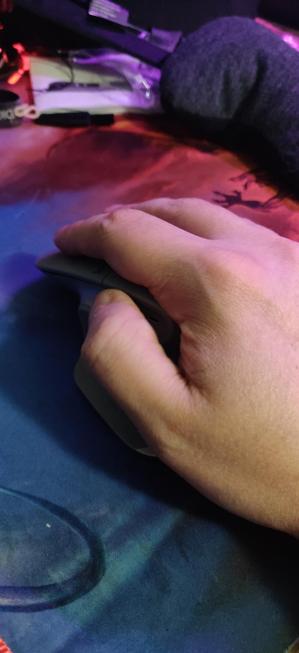 Logitech MX Master 3 Advanced Wireless Mouse, Ultrafast Scrolling, Ergonomic, 4000 DPI, Customization, USB-C, Bluetooth, USB, Apple Mac, Microsoft PC Windows, Linux, iPad - Mid Grey customer photo 2