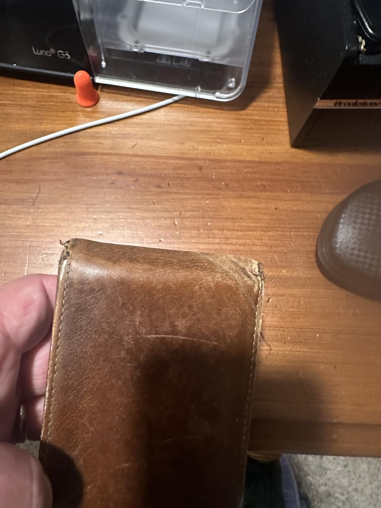 Polare Slim Curve Front Pocket RFID Blocking Italian Real Leather Bifold Wallet for Men customer photo 2