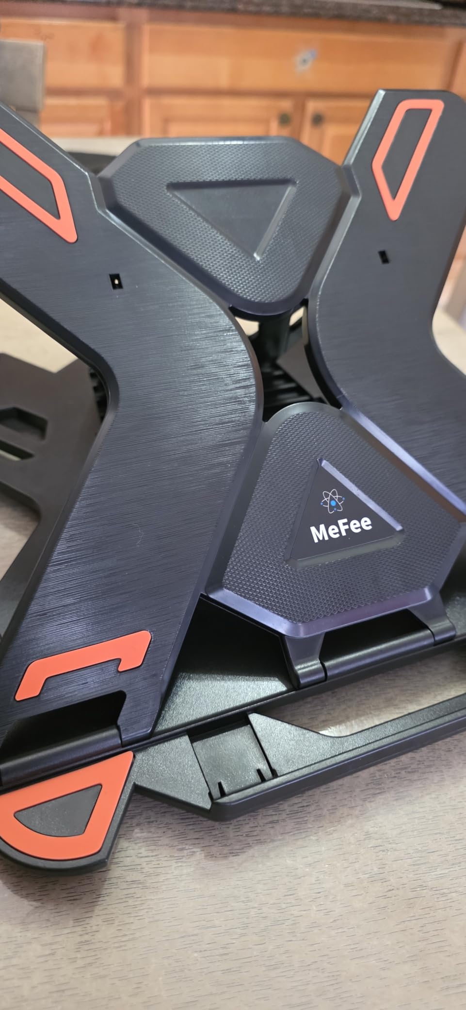 Ergonomic Adjustable Laptop Stand for Desk with Phone Holder & 360° Rotation - Foldable Portable Stand for 10-17