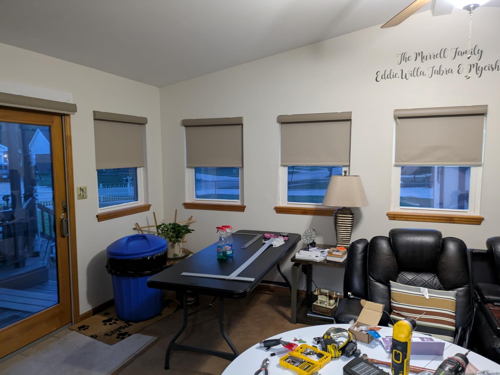 Graywind Motorized Roller Shade Blinds 100% Blackout Shades Cordless Waterproof Remote Control Window Automated Blinds with Valance Custom Size for Smart Home and Office, Dark Grey customer photo 2