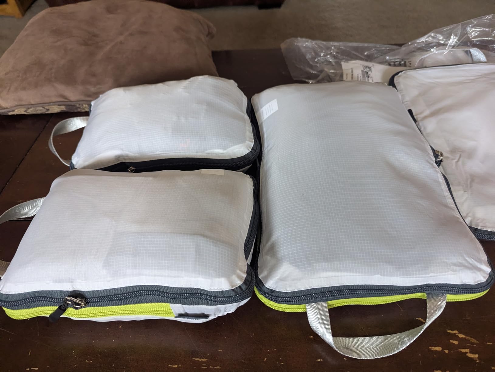 Compression Packing Cubes for Travel, 6-Piece Lightweight Packing Cubes Set for Carry-On Luggage & Backpacks - TRIPPED Travel Gear (Green and Brown) customer photo 1