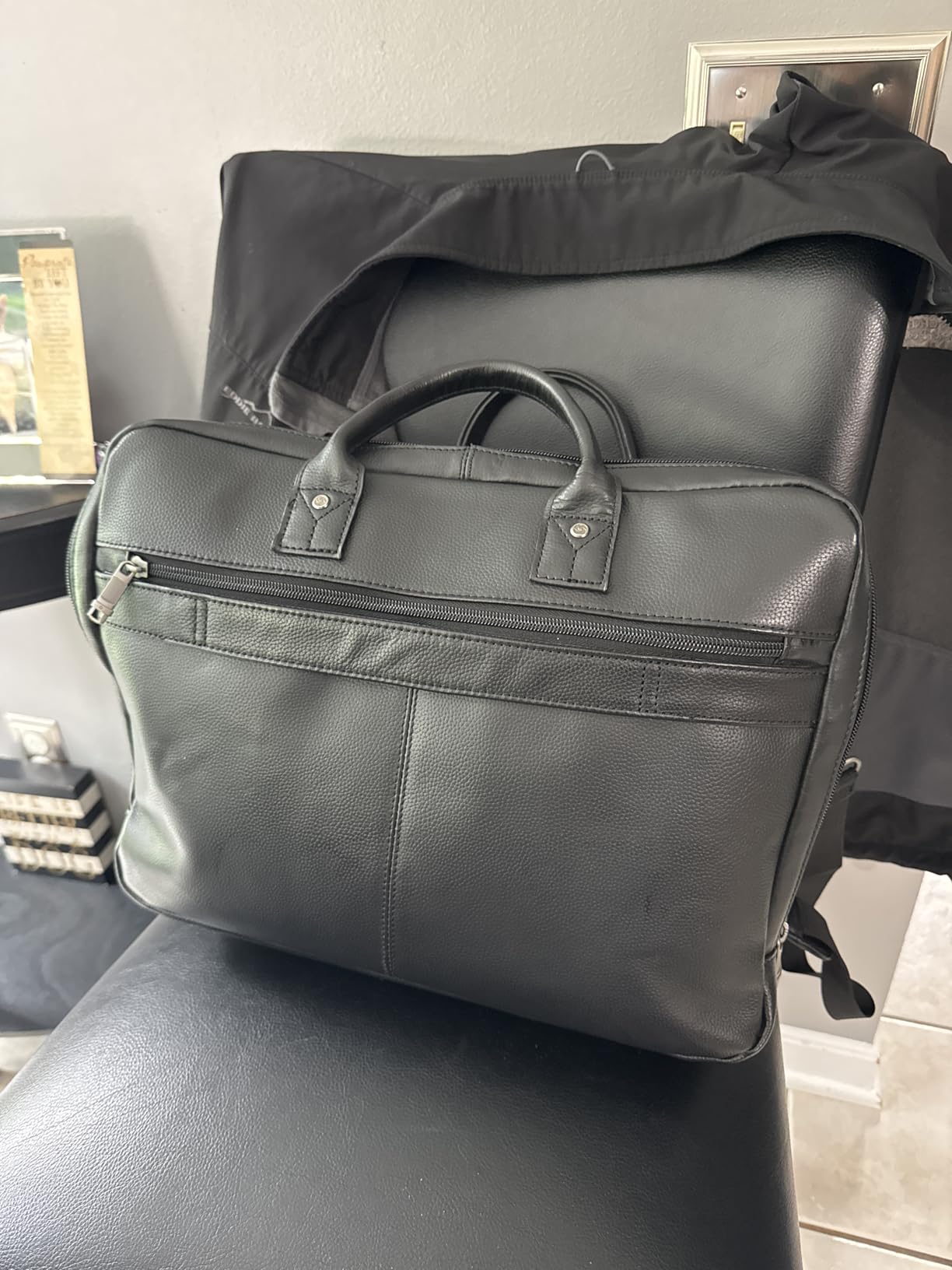 Samsonite Classic Leather Toploader Briefcase customer photo 2