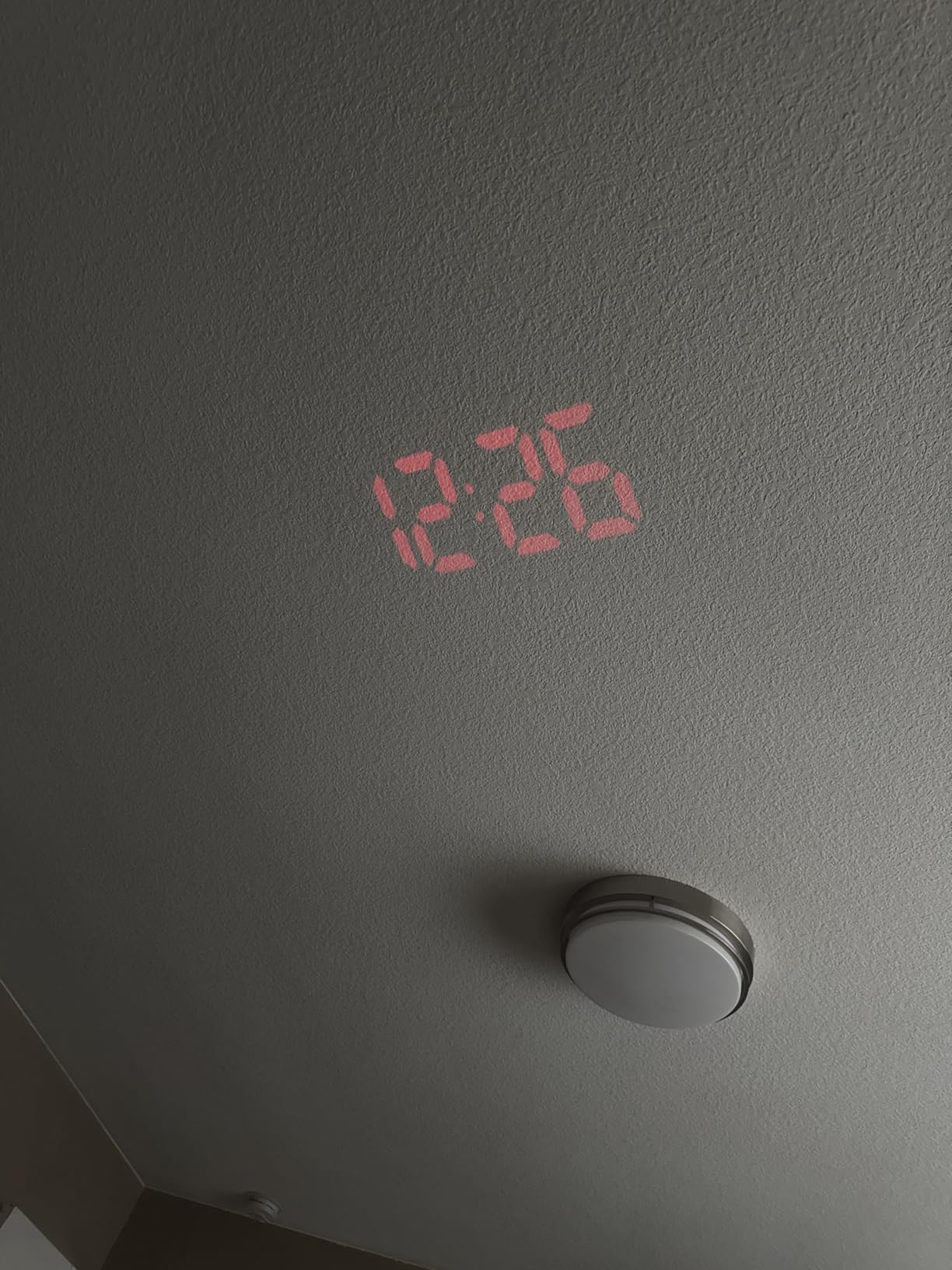 Digital Projection Alarm Clocks for Bedrooms - Large LED Display, 180° Rotatable Projector, 5-Level Dimmer,USB Charger,Battery Backup,Loud Dual Alarms for Kids Elderly,Heavy Sleepers,Snooze,12/24H,DST customer photo 1