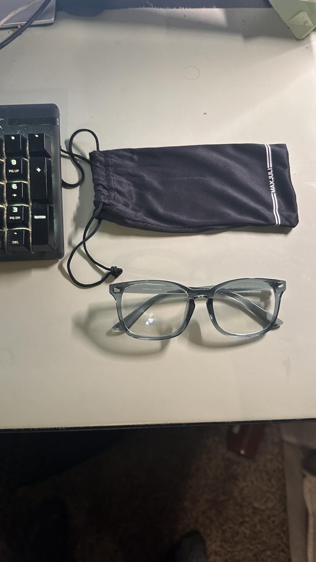 MAXJULI Blue Light Blocking Glasses,Computer Reading/Gaming/TV/Phones Glasses for Women Men(Transparent) customer photo 1