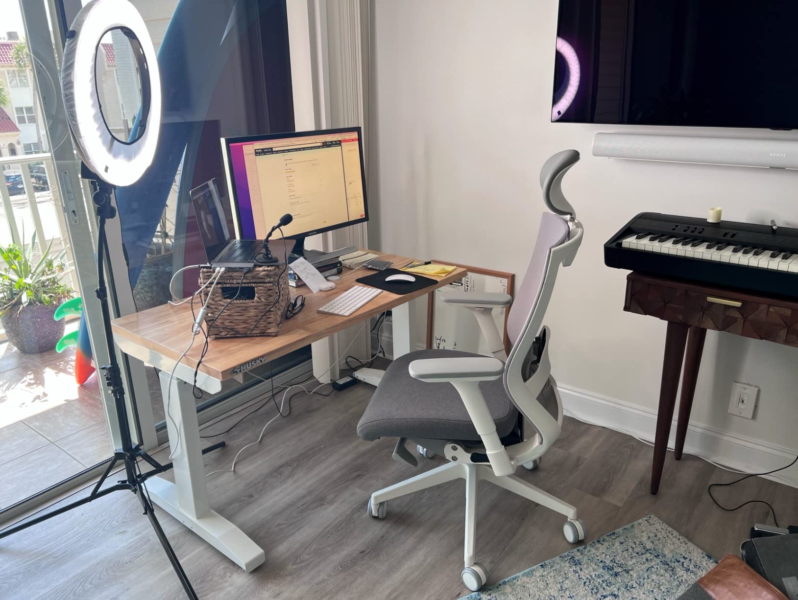 SIDIZ T50 Ergonomic Home Office Chair : High Performance, Adjustable Headrest, Lumbar Support, 3D Armrest, Forward Tilt, Adjustable Seat Depth, Ventilated Mesh Back, Cushion Seat (Gray) customer photo 2