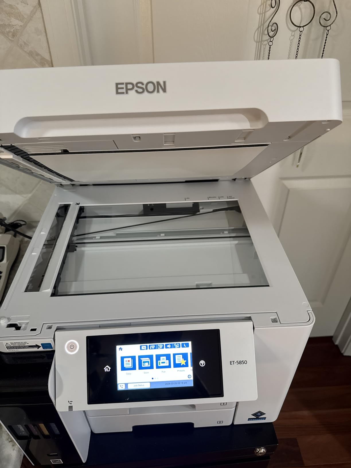 Epson EcoTank Pro ET-5800 Wireless Color All-in-One Supertank Printer with Scanner, Copier, Fax and Ethernet, White customer photo 2