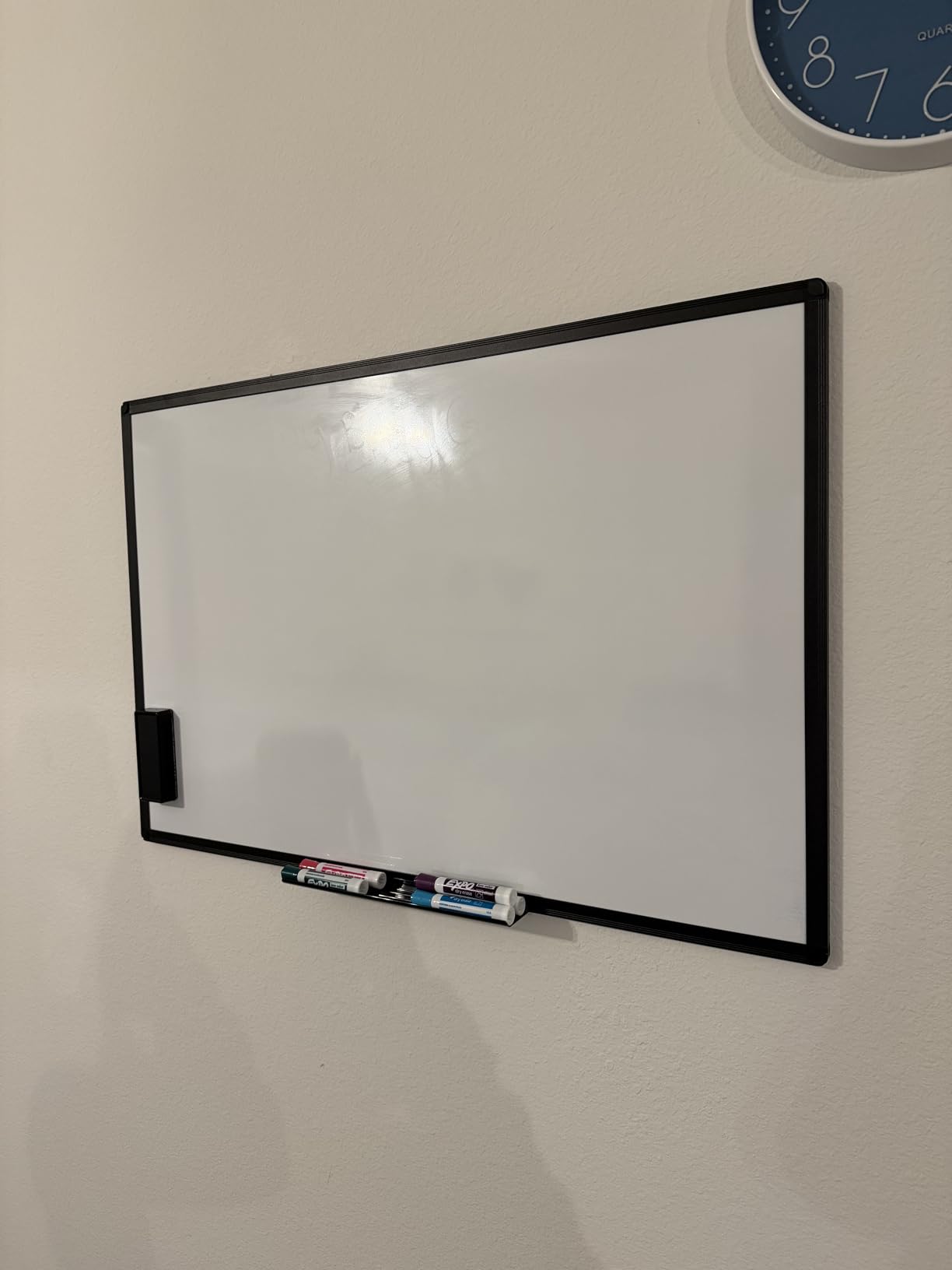 VIZ-PRO Magnetic Dry Erase White Board, 36 X 24 Inches, Black Aluminium Frame customer photo 1
