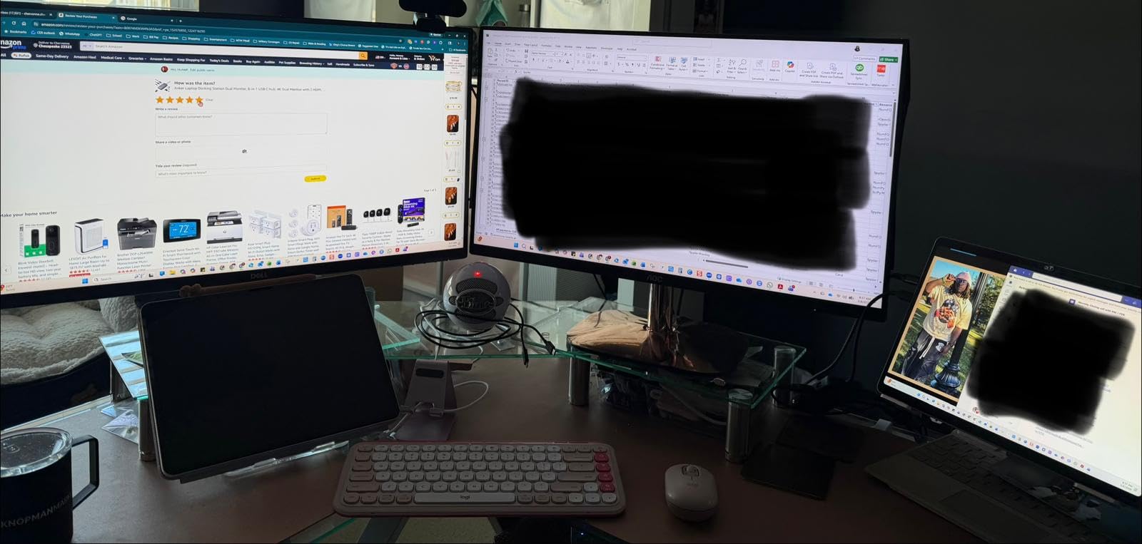 Anker Laptop Docking Station Dual Monitor, 8-in-1 USB C Hub, 4K Dual Monitor with 2 HDMI, 1 Gbps Ethernet Hub, 85W Power Delivery, SD Card Reader, for XPS and More (Charger not Included) customer photo 1