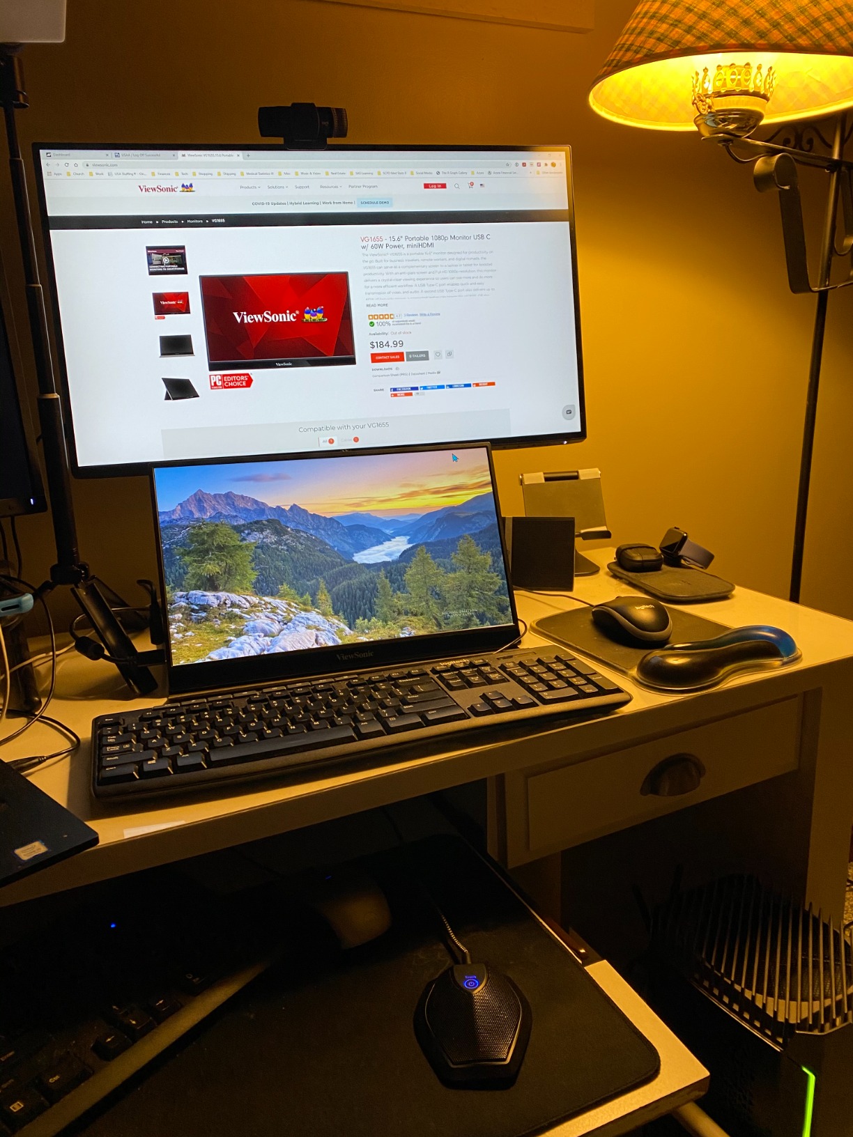 ViewSonic VG1655 15.6 Inch 1080p Portable Monitor with 2 Way Powered 60W USB C, IPS, Eye Care, Dual Speakers, Built-in Stand with Magnetic Cover customer photo 1