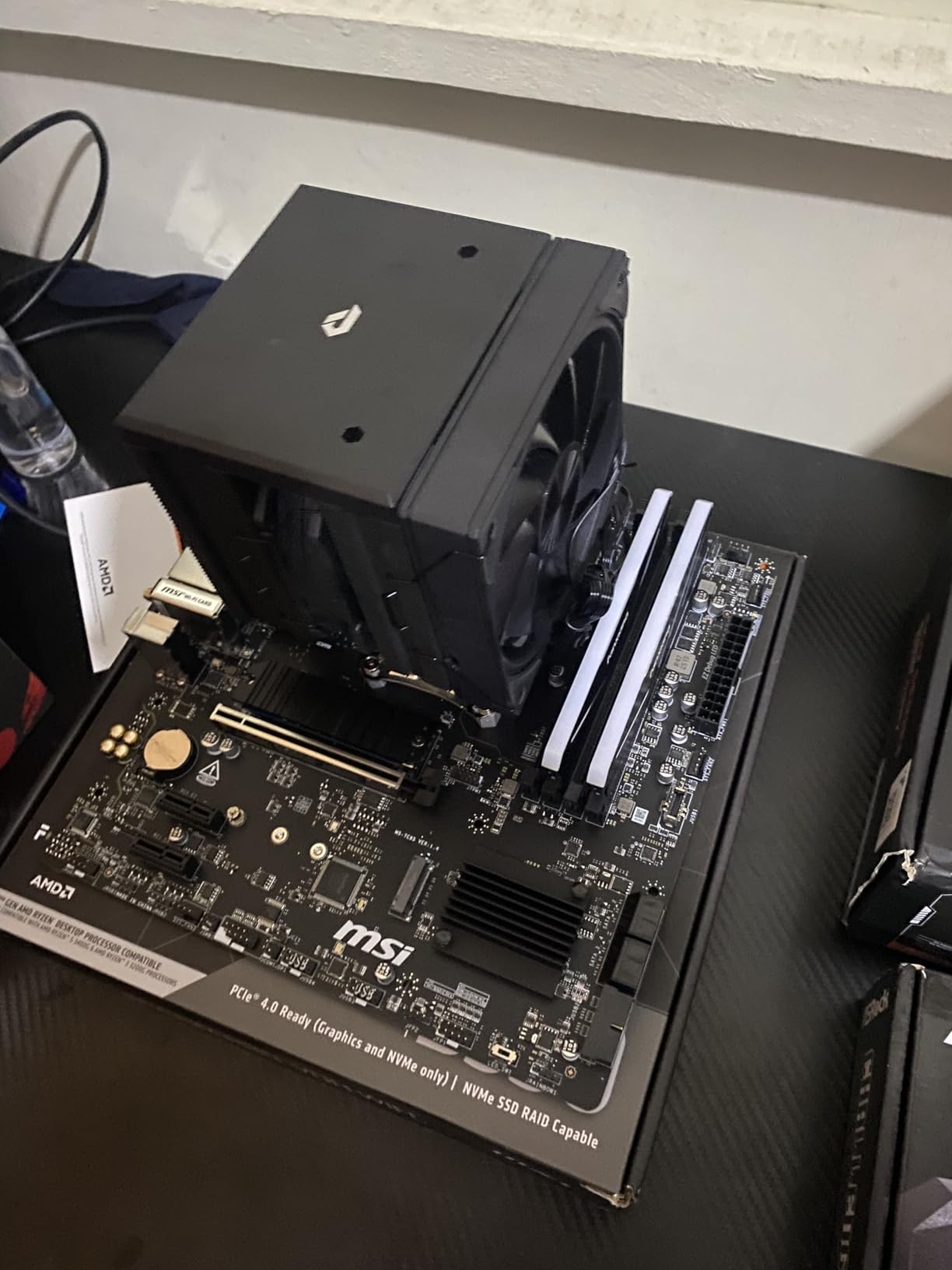 MSI B550M PRO-VDH WiFi ProSeries Motherboard (AMD Ryzen 5000, AM4, DDR4, PCIe 4.0, SATA 6Gb/s, M.2, USB 3.2 Gen 1, Wi-Fi, Bluetooth, D-SUB/HDMI/DP, Micro-ATX) customer photo 2