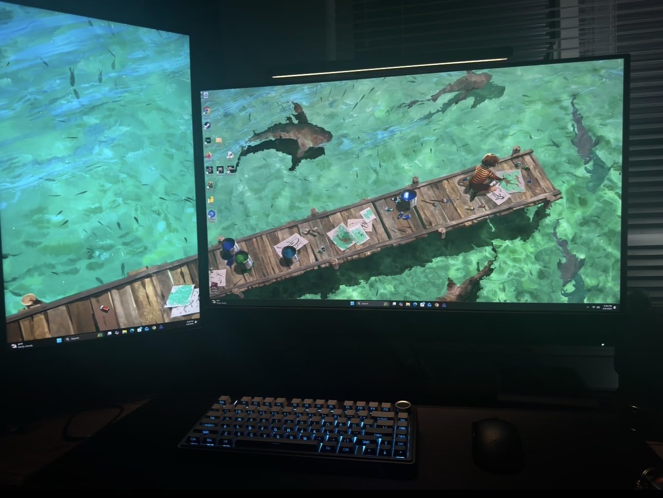 Quntis Computer Monitor Lamp, Screen Monitor Light Bar for Eye Caring, USB Reading LED Task Lamp with Auto-Dimming, Dimmable Light Bar, Touch Control, No Glare Space Saving Home Office Desk Lamps customer photo 1