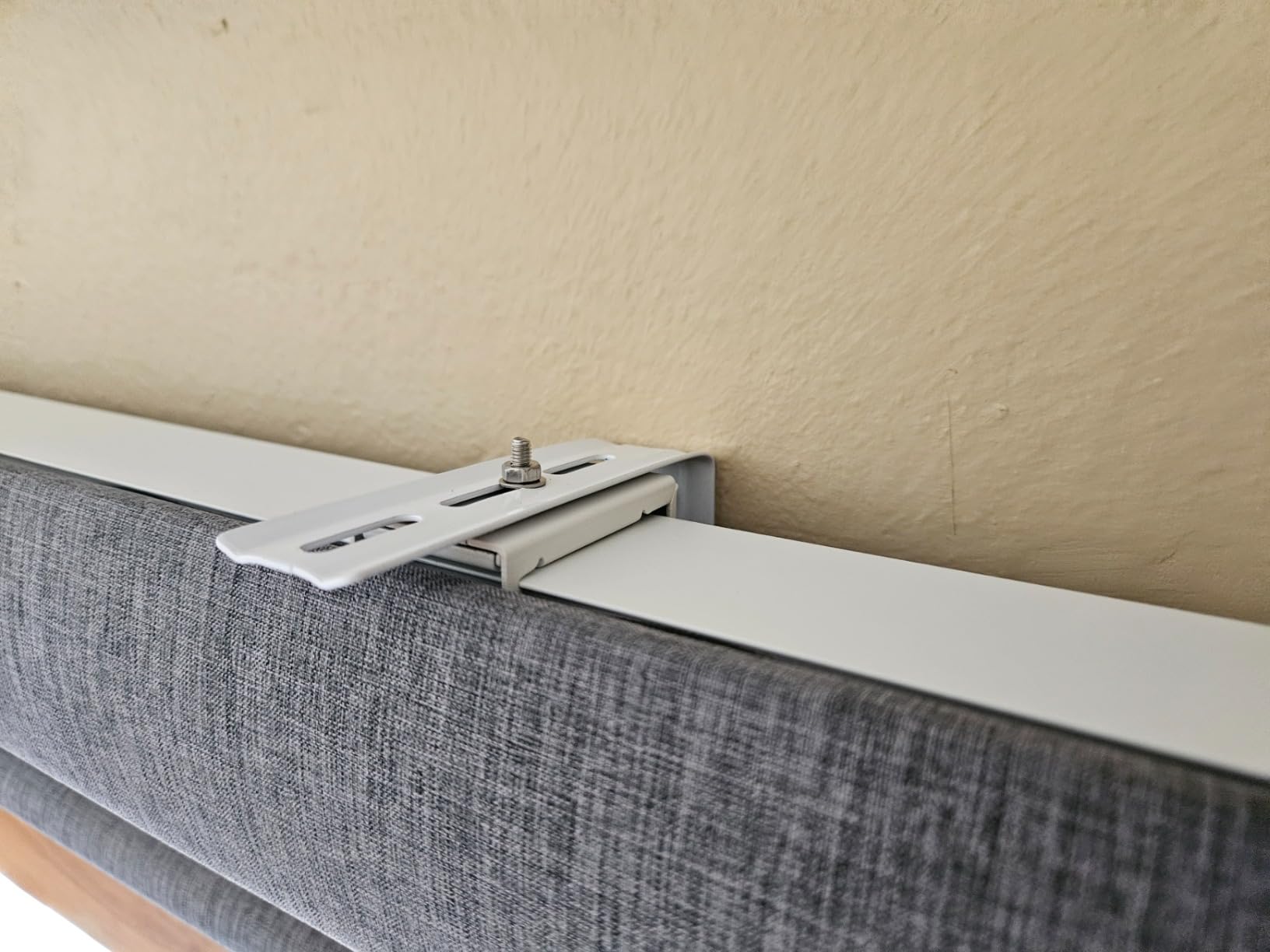 Graywind Motorized Roller Shades Work with Alexa Google Smart Blackout Shades with Remote Insulated Triple Weaved Fabric Window Blinds with Valance for Smart Home Office, Customized Size (Dark Grey) customer photo 2