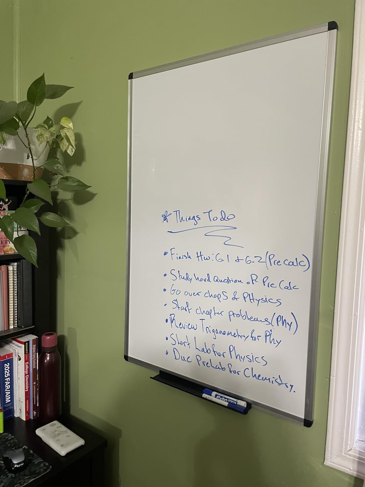 VIZ-PRO Dry Erase Board/Magnetic White Board, 48 X 32 Inches, Silver Aluminium Frame customer photo 2