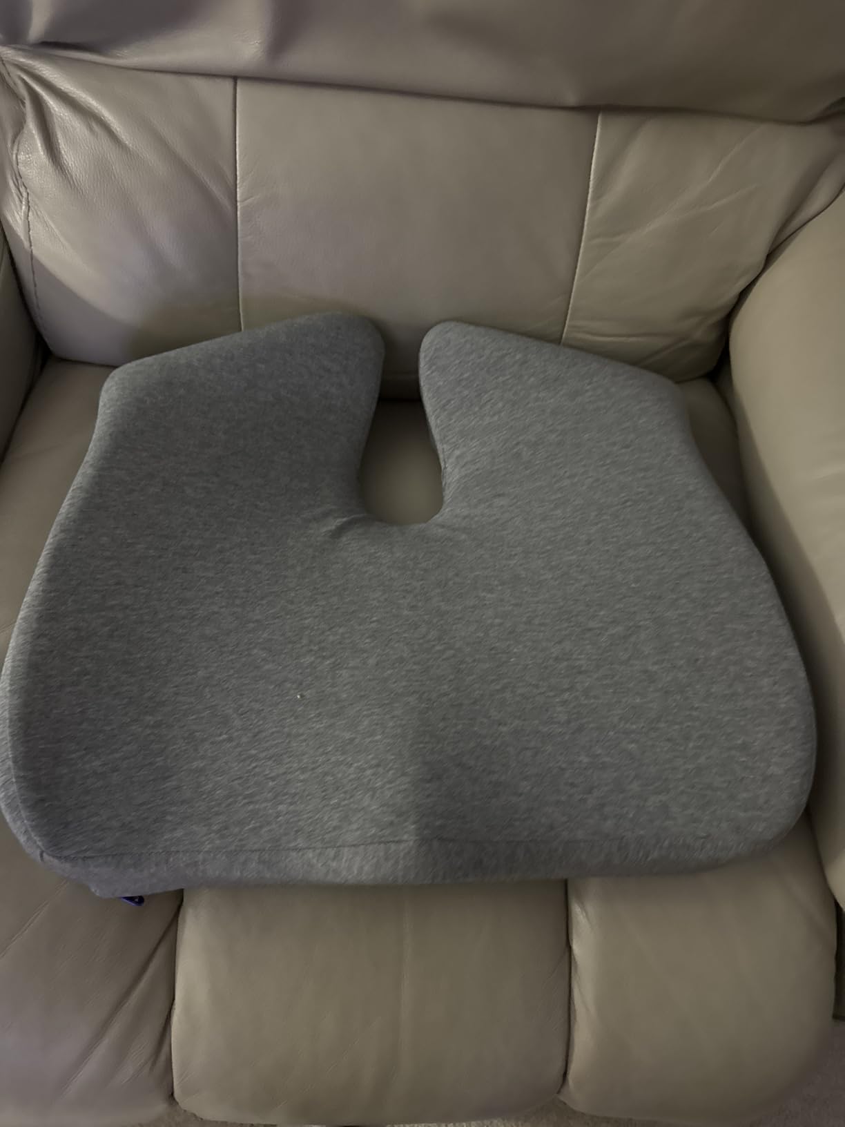 Cushion Lab Patented Pressure Relief Seat Cushion for Long Sitting Hours on Office & Home Chair - Extra-Dense Memory Foam for Soft Support. Car Pad for Hip, Tailbone, Coccyx, Sciatica - Black customer photo 1