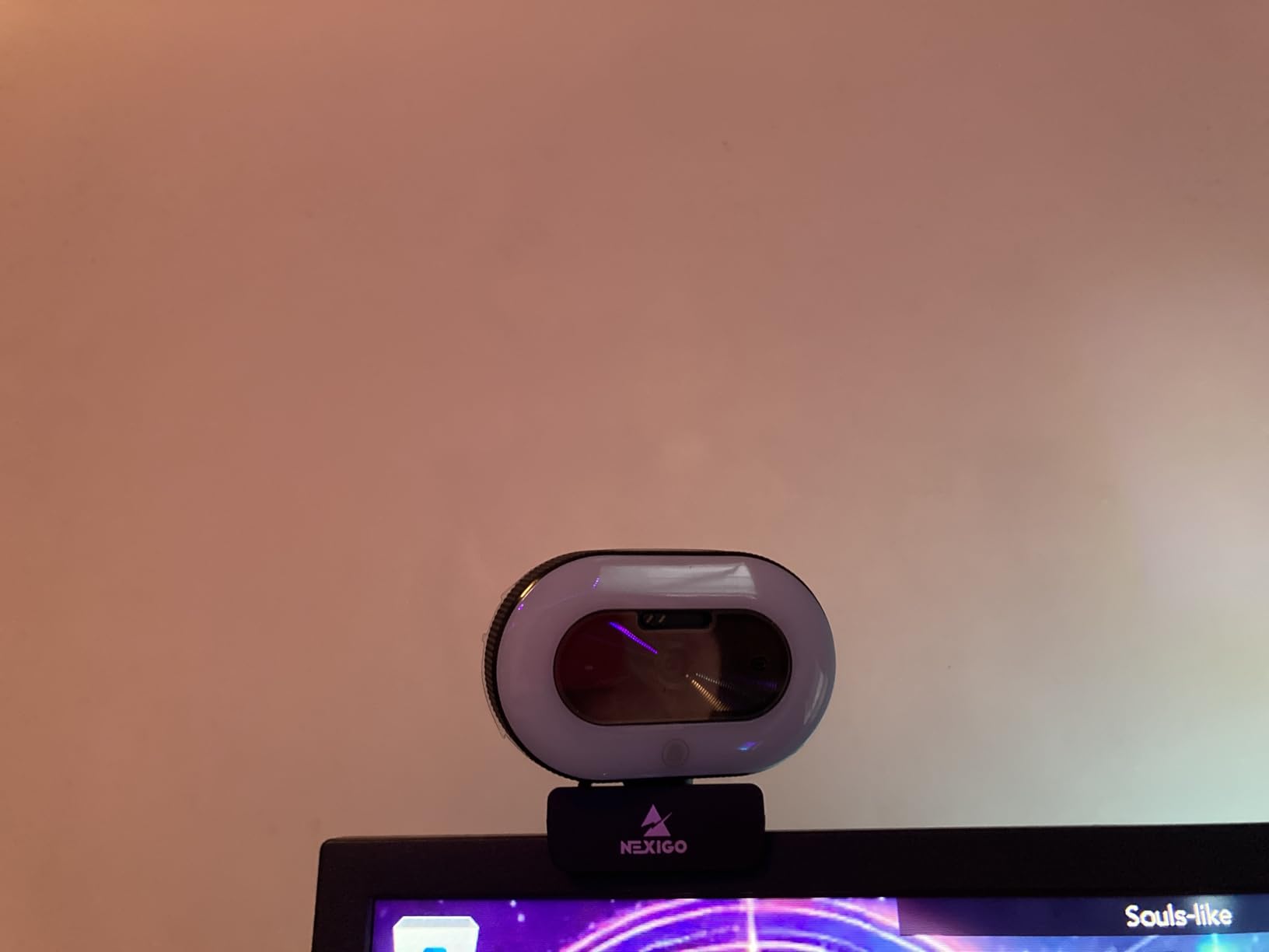 NexiGo StreamCam N930E with Software, 1080P Webcam with Ring Light and Privacy Cover, Auto-Focus, Plug and Play, Web Camera for Online Learning, Zoom Meeting Skype Teams, PC Mac Laptop Desktop customer photo 1