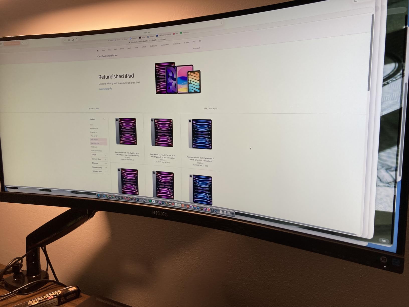 Philips 346E2CUAE 34'' Curved Frameless UltraWide QHD 3440x1440,100Hz 1ms MPRT, sRGB 121%, USB-C Charging, MultiView PIP/PBP, Height Adjustable, 4Yr Advance Replacement customer photo 2